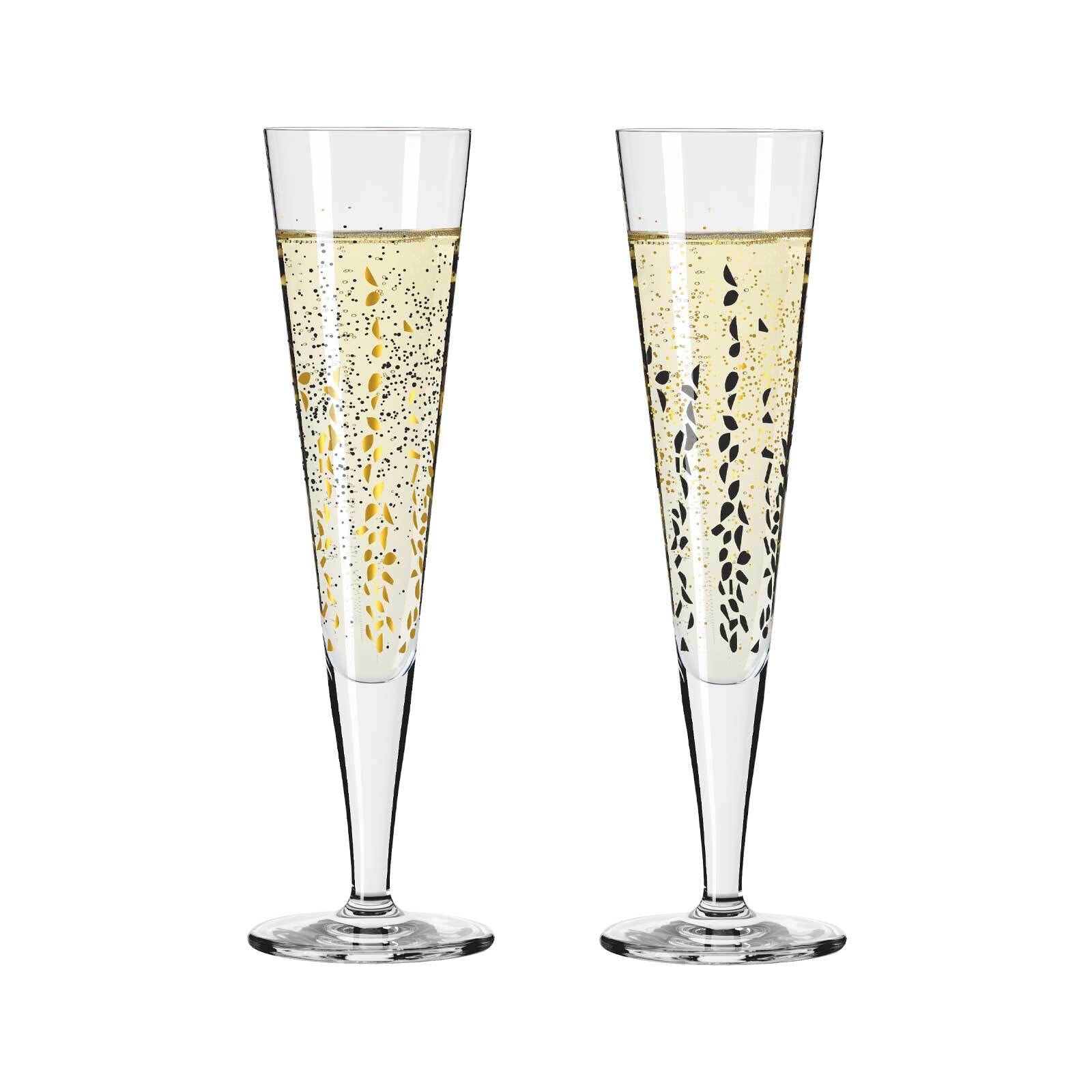Ritzenhoff Champagnerglas »Champagnergläser Goldnacht 205 ml 2er Set gold«