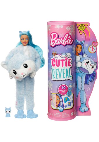 Barbie Anziehpuppe »Cutie Reveal Winter Sparkle Series, Husky«, mit Farbwechselfunktion kaufen