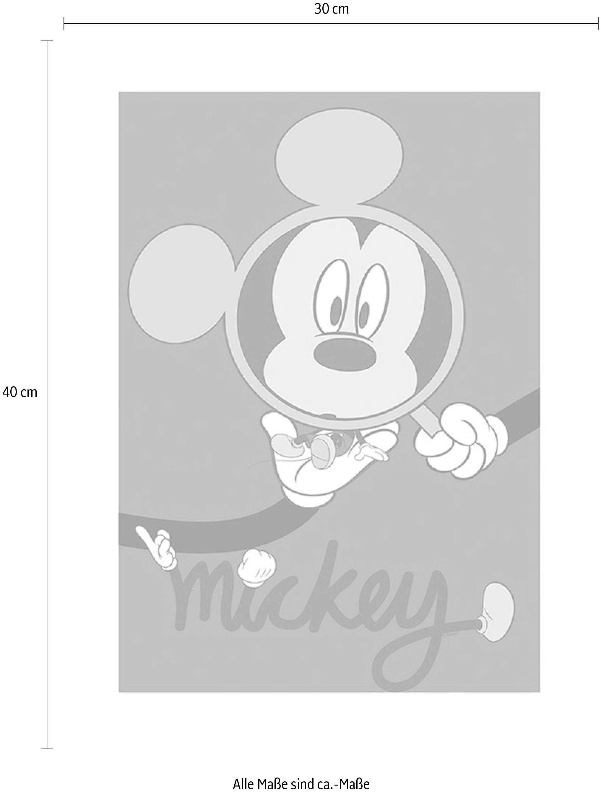 online Kinderzimmer, mit »Mickey Glass«, Jahren Poster XXL Wohnzimmer Komar kaufen Disney, Schlafzimmer, Magnifying 3 | Garantie Mouse
