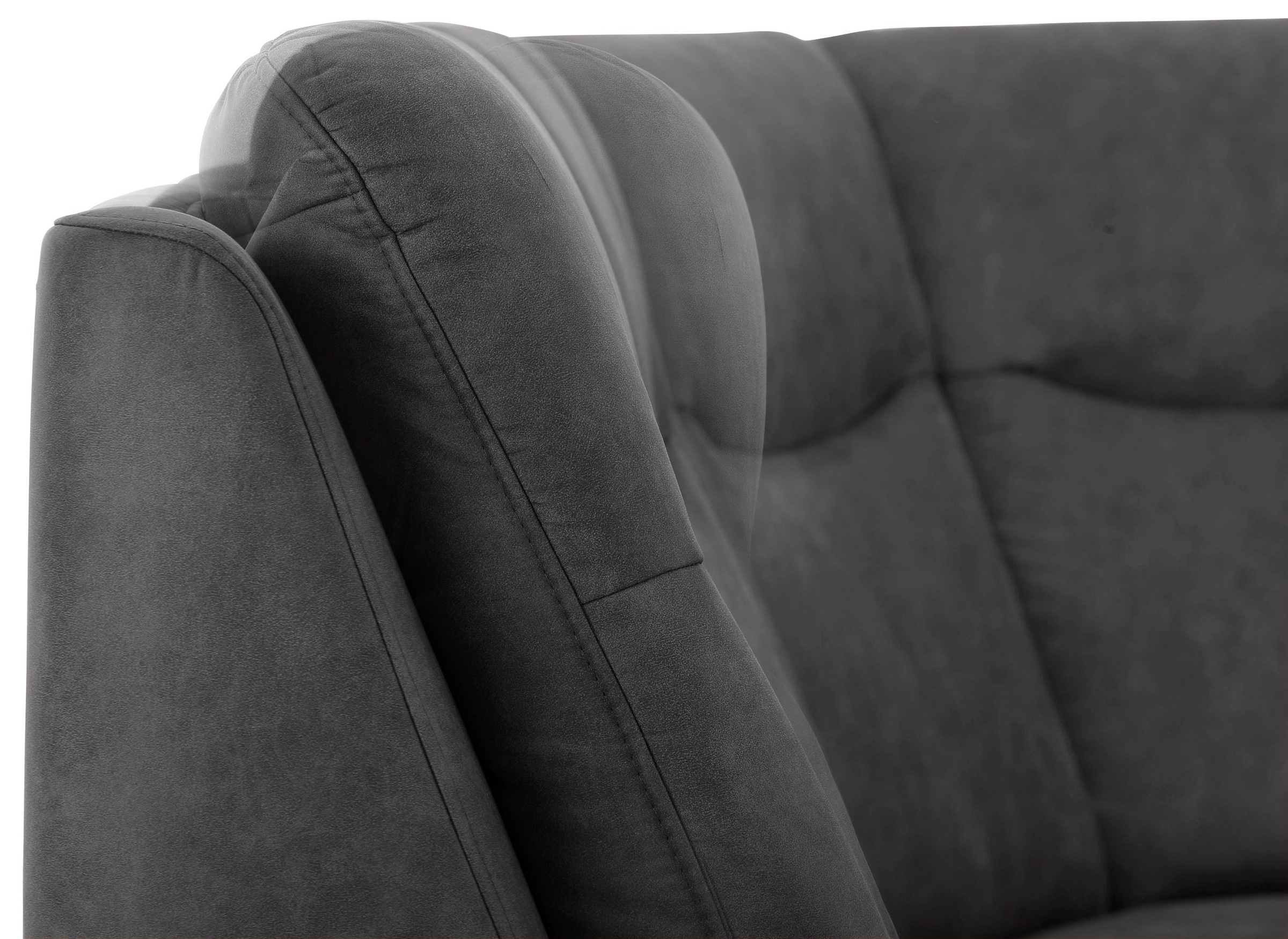 Home affaire Ecksofa »Boccaccio L-Form«, mit Federkern, incl. Kopfteilverstellung, wahlweise Bettfunktion