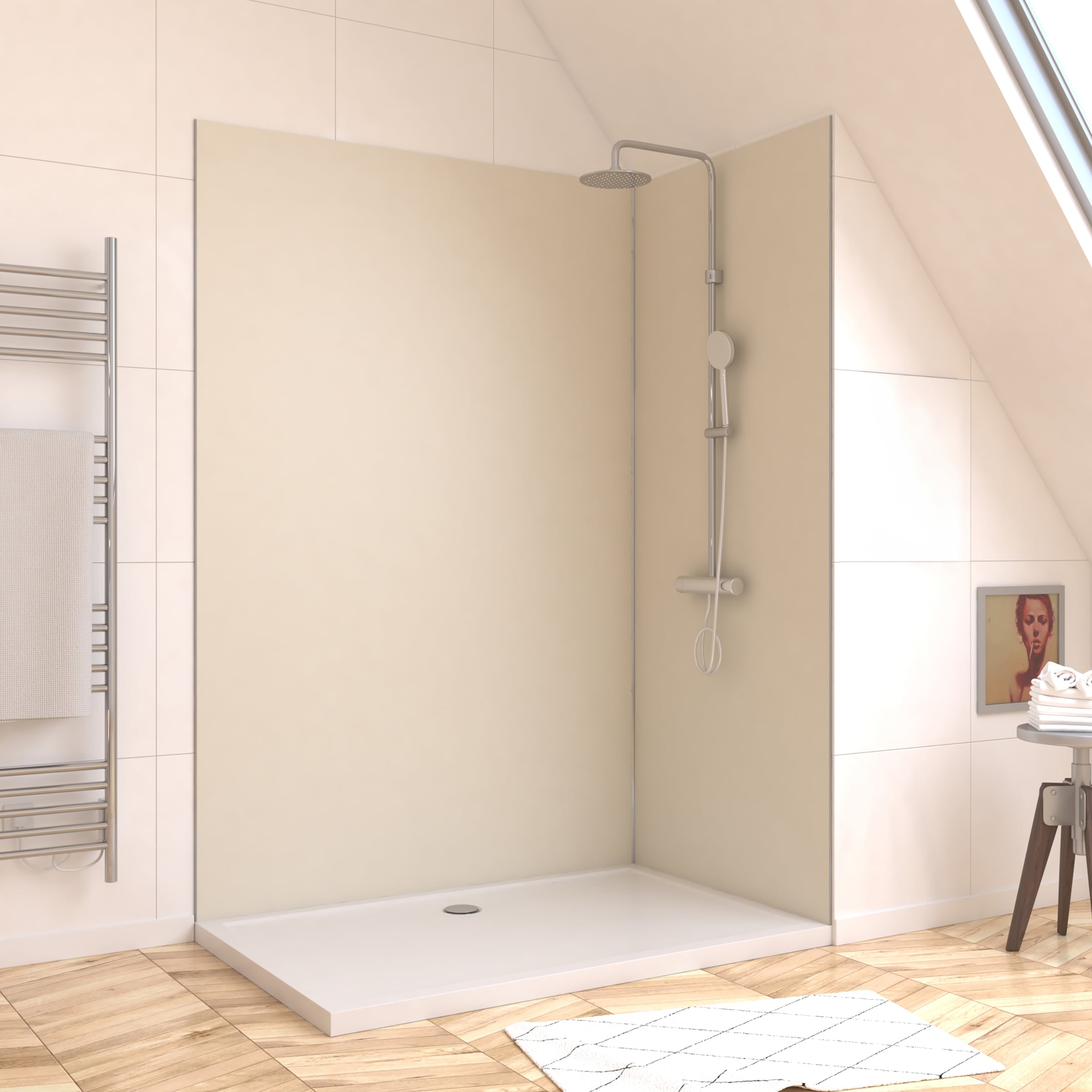 Marwell Duschrückwand »Urbanox« Set bestehend aus: 1 Paneel 90 x 210 cm, 1 Paneel 120 x 210 cm