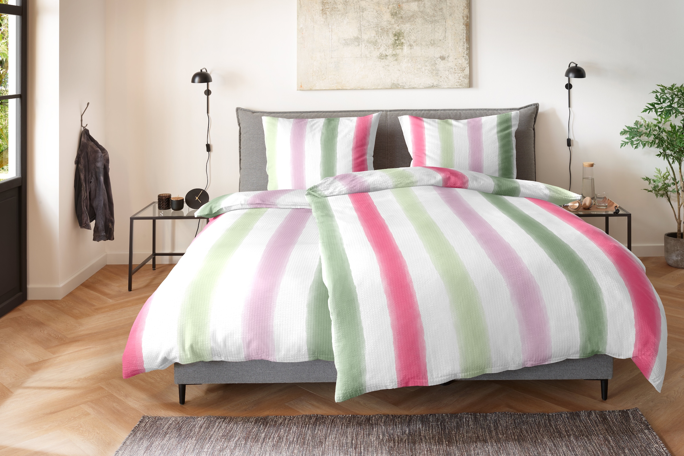 Primera Bettwäsche »Soft-Seersucker-Bettwäsche Soft lines« 2