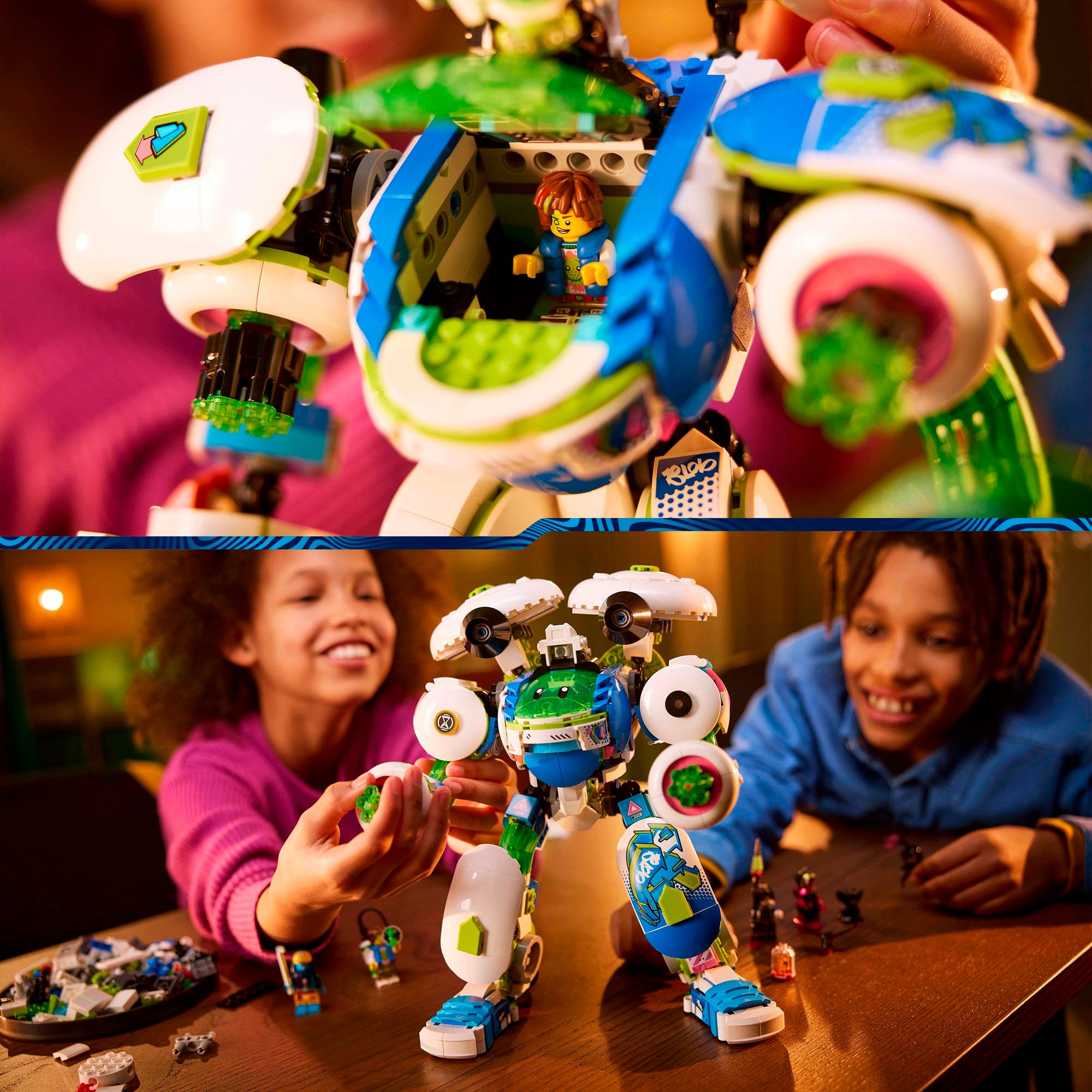 LEGO® Konstruktionsspielsteine »Mateo und Z-Blob der Ritter-Mech (71485), LEGO DREAMZzz«, (1333 St.), Made in Europe