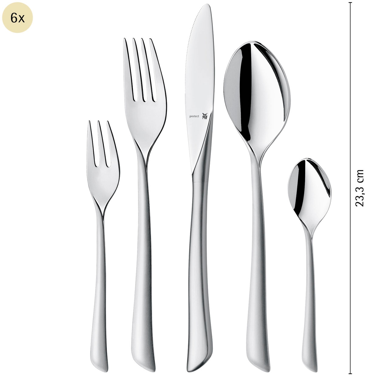 WMF Besteck-Set »Virgina« ergonomisch, Cromargan protect