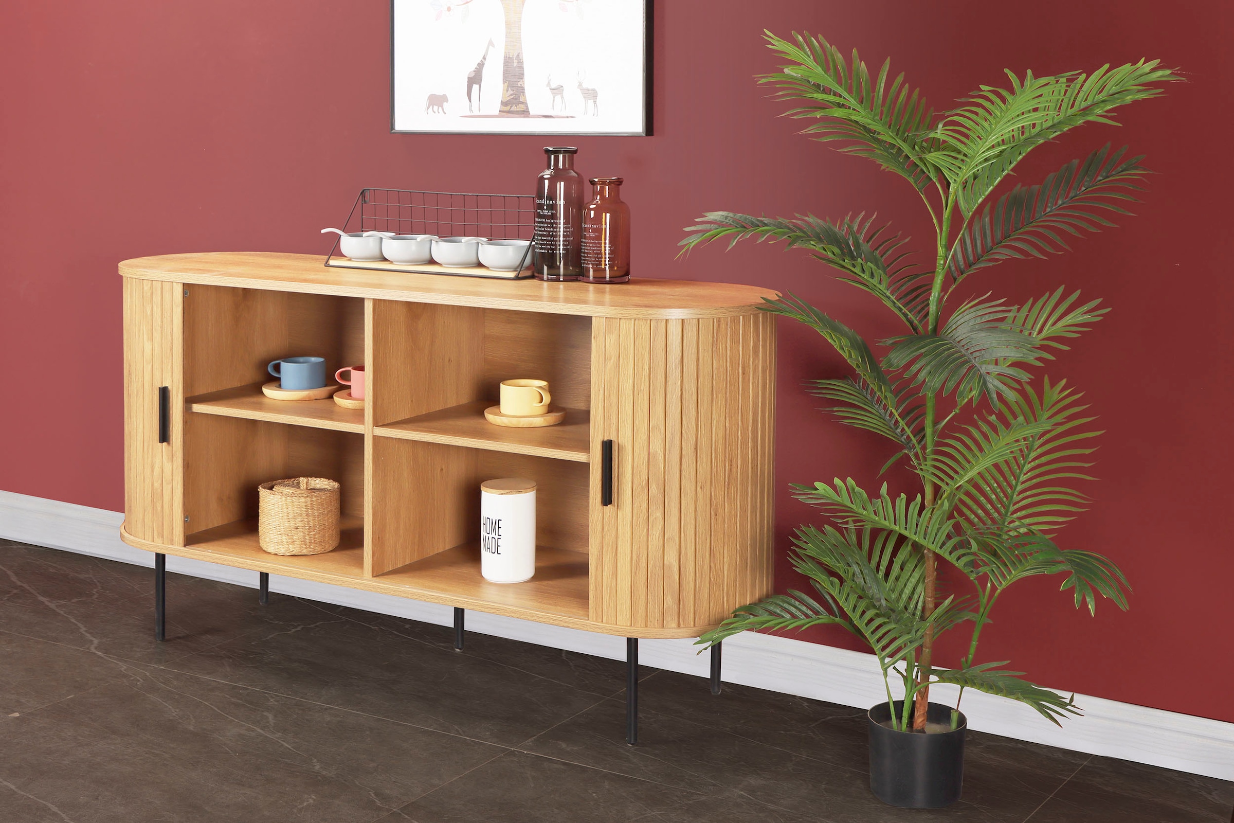 Home affaire Sideboard 2 Schiebetüren