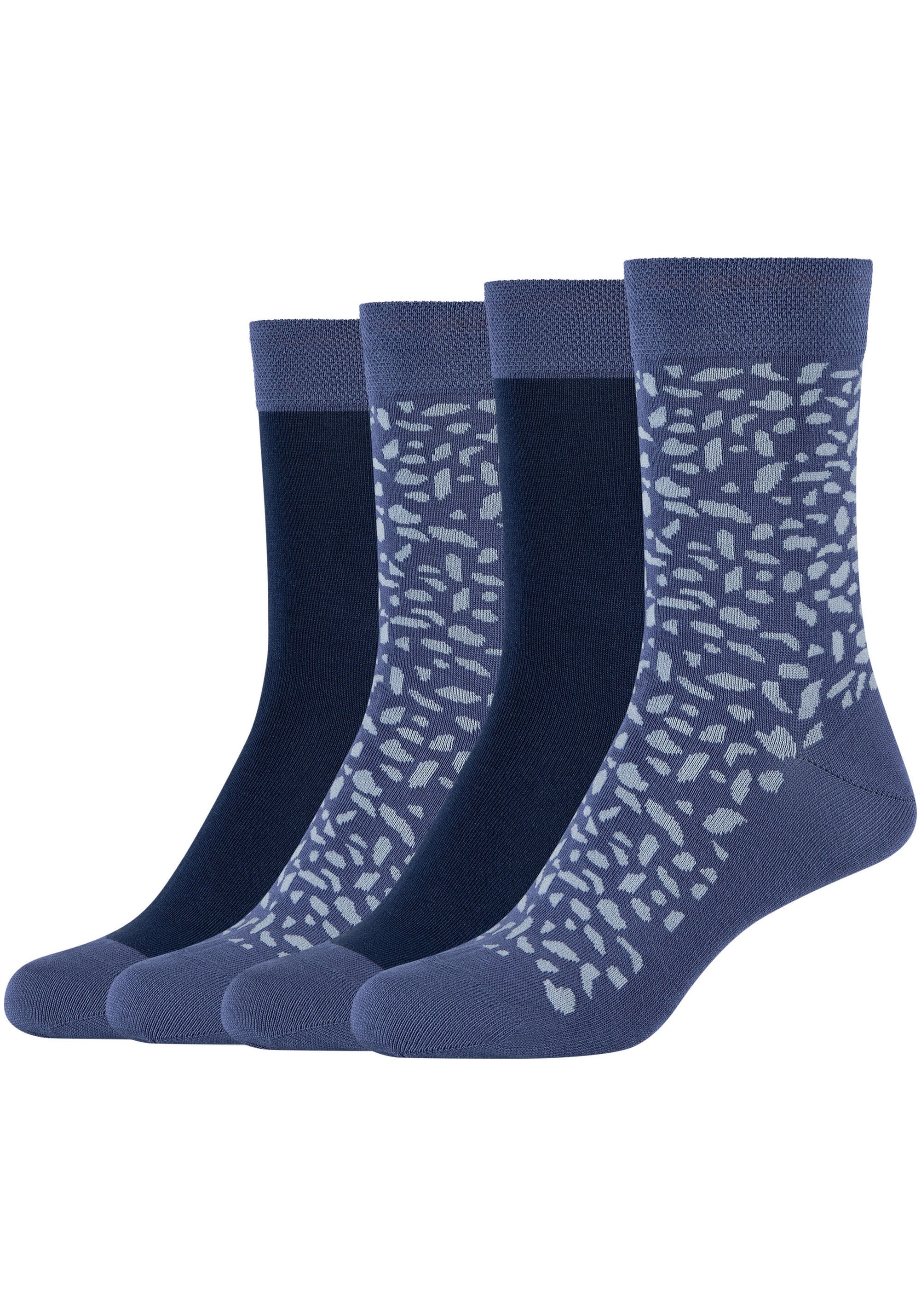 Langsocken, (4er Pack), mit attraktivem Musterdesign