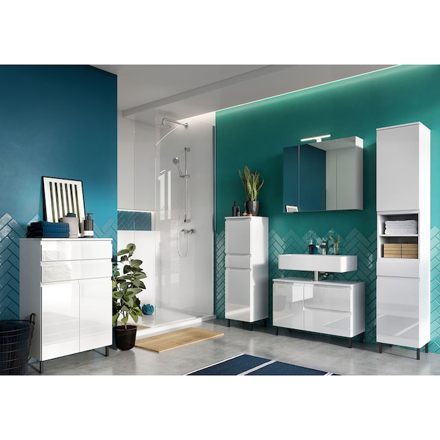 GERMANIA Waschbeckenunterschrank »Scantic«, Breite 80 cm,  Badezimmerschrank, verstellbarer Einlegeboden online kaufen | mit 3 Jahren  XXL Garantie