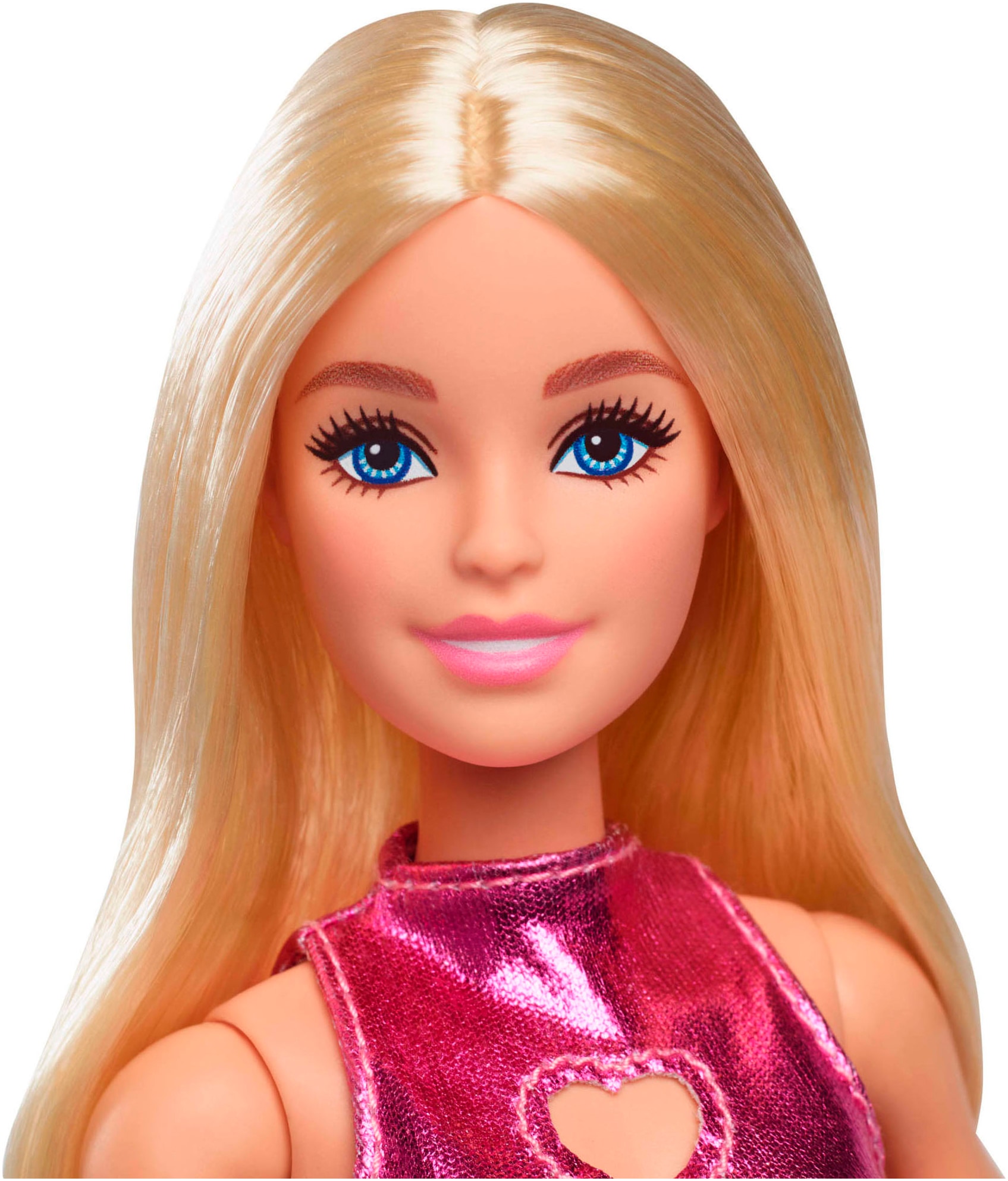 Barbie Anziehpuppe »Fashionistas Nr. 230, mit rosa Metallic-Minikleid, blond«