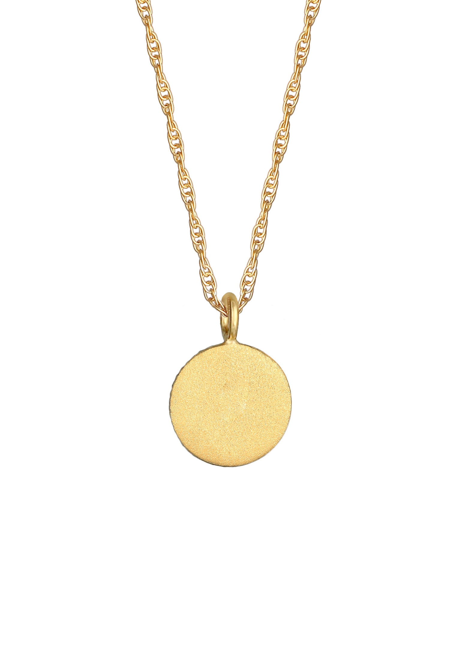 Elli Kette mit Anhänger »Halskette Sonne Antik Coin Rund Kordelkette 925er Silber«