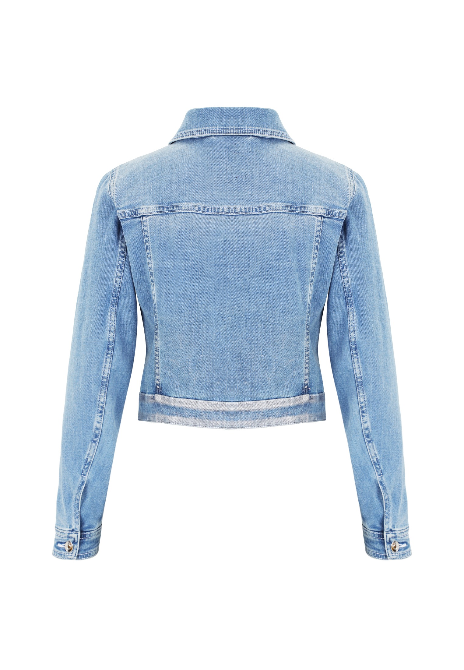 Zero Jeansblazer »Jeansjacke blau mit Knopfleiste«