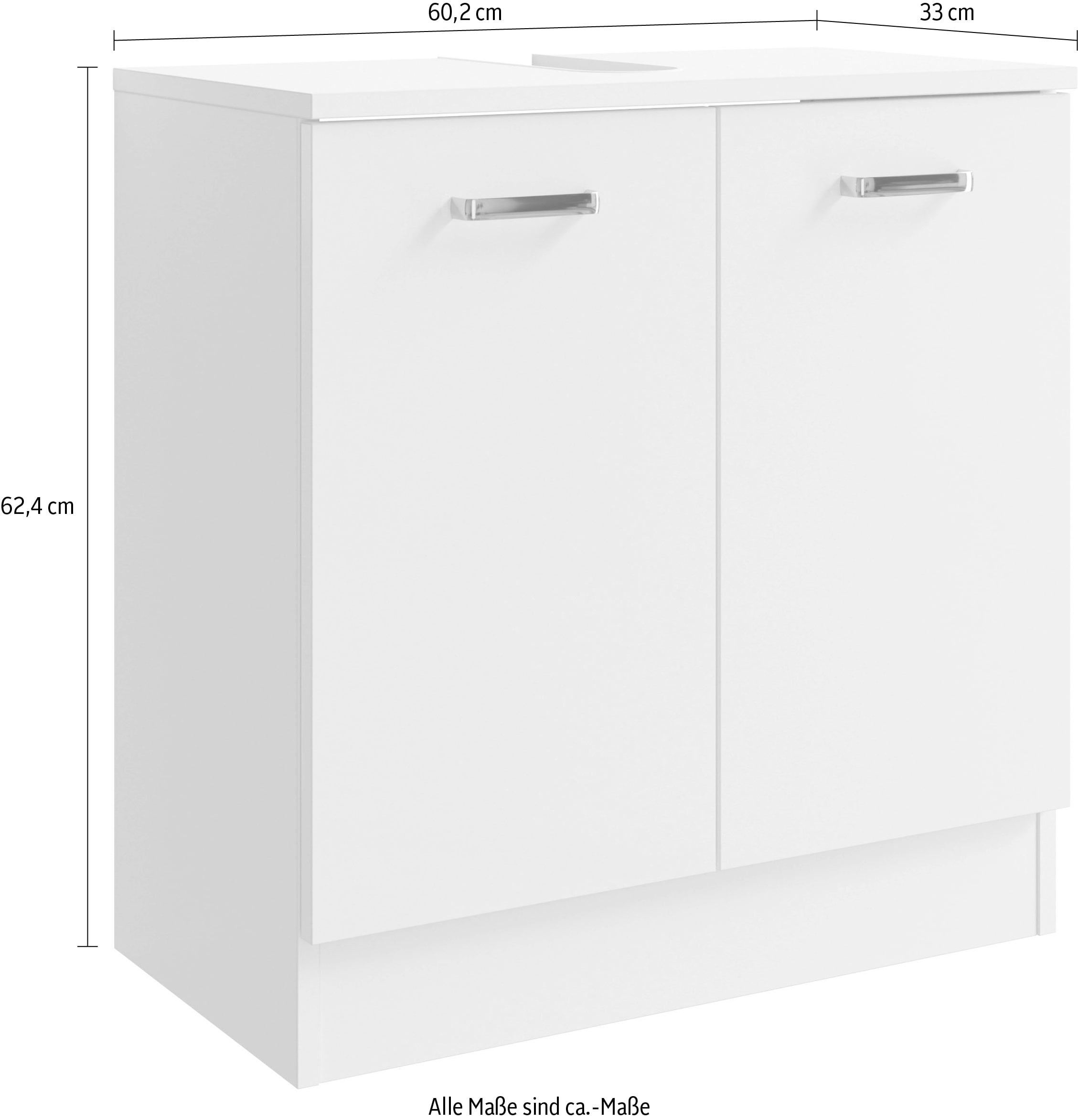 PELIPAL Waschbeckenunterschrank »Quickset 3 Garantie breit mit cm 60,2 Jahren 301«, online kaufen | XXL
