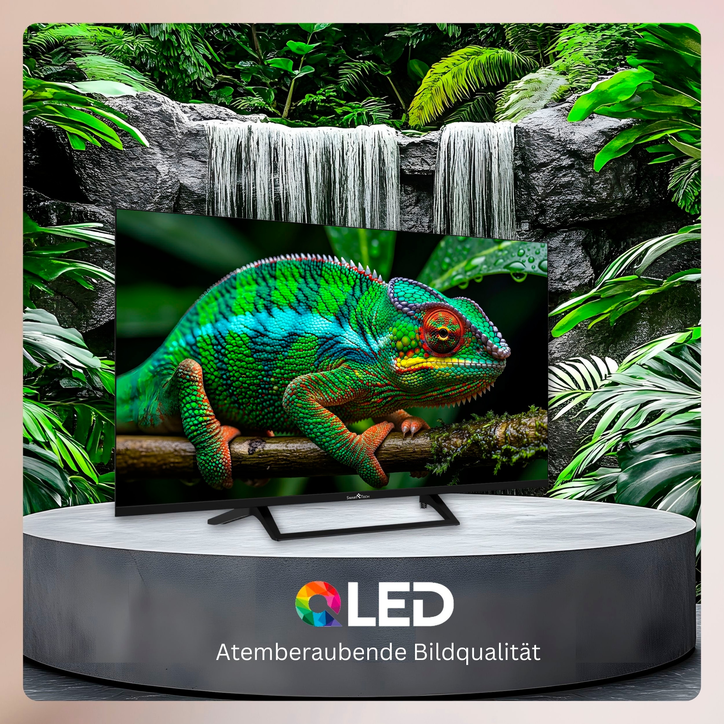 Smart Tech QLED-Fernseher »43QV02V« 108 cm/43 ″ Smart-TV