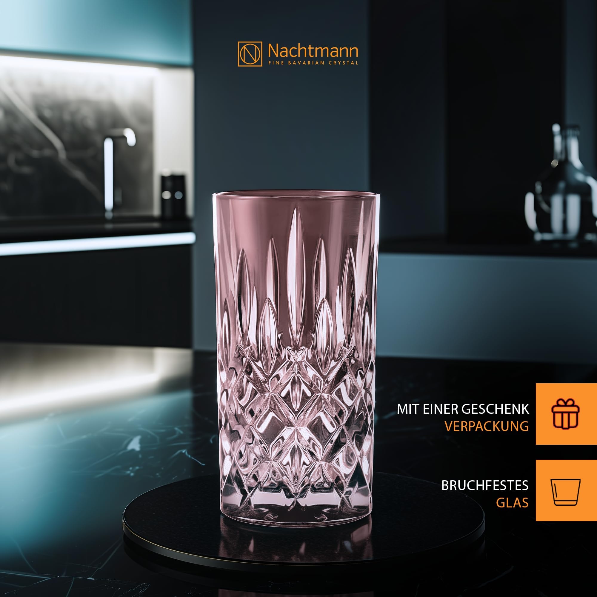 Nachtmann Longdrinkglas »Longdrinkgläser Noblesse Colors 395 ml 2er Set«