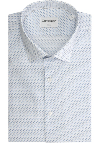 Langarmhemd »POPLIN PRINT SLIM SHIRT«