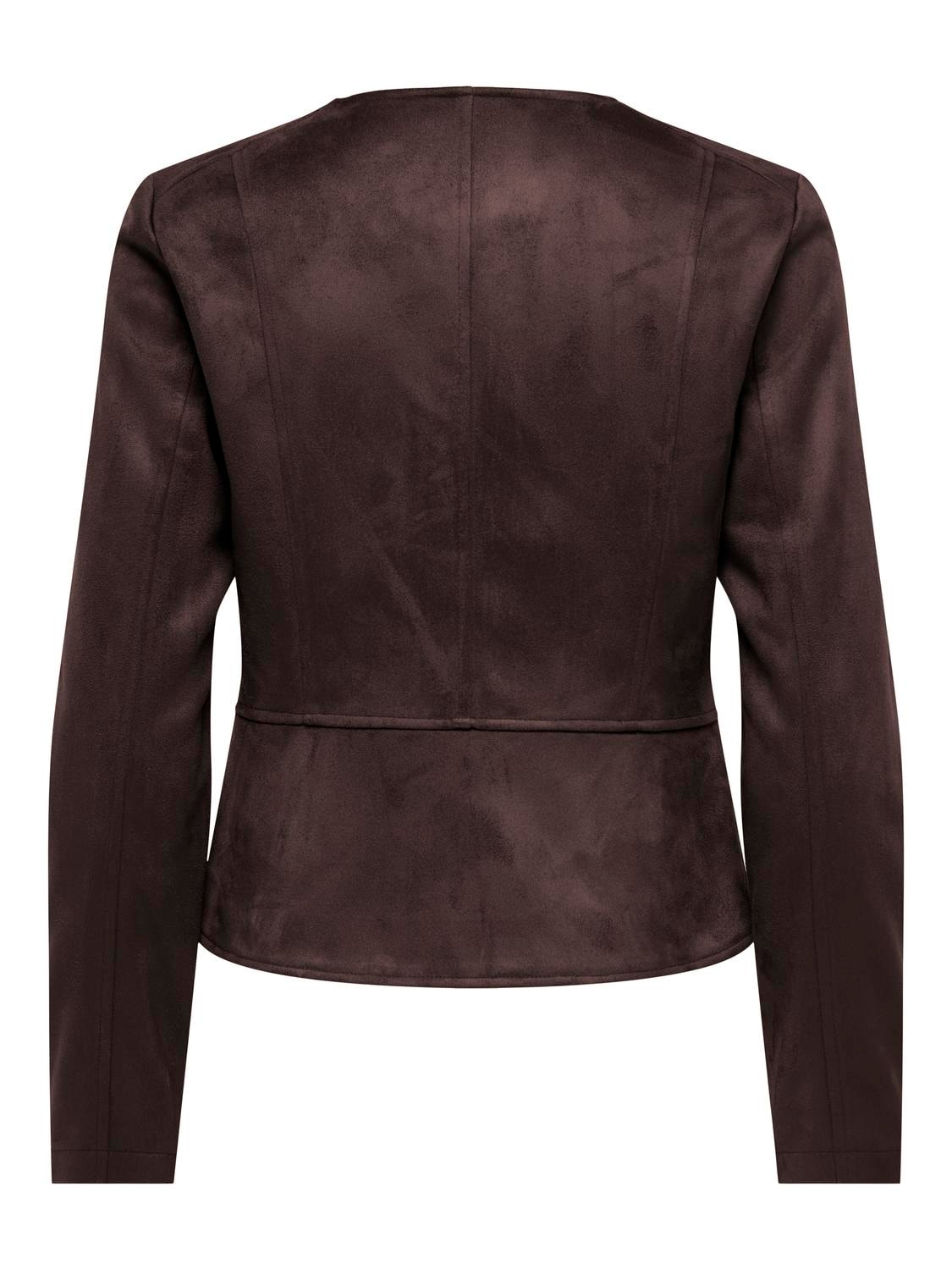 ONLY Lederimitatjacke »ONLSARAMY FAUX SUEDE JACKET OTW« Kunstfaser, Wildlederimitat