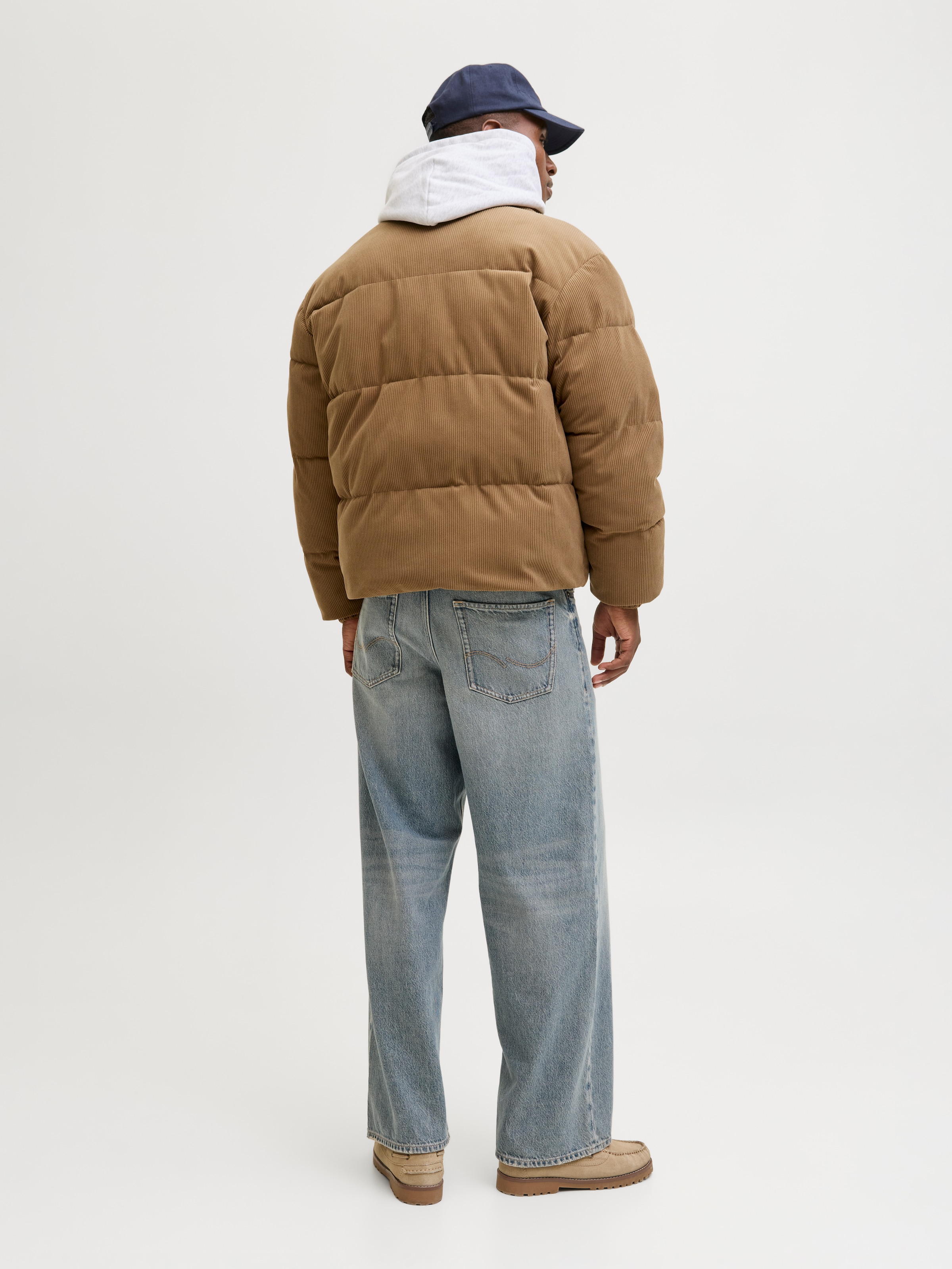 Jack & Jones Steppjacke »JORGREENE CORDUROY PUFFER JACKET« ohne Kapuze