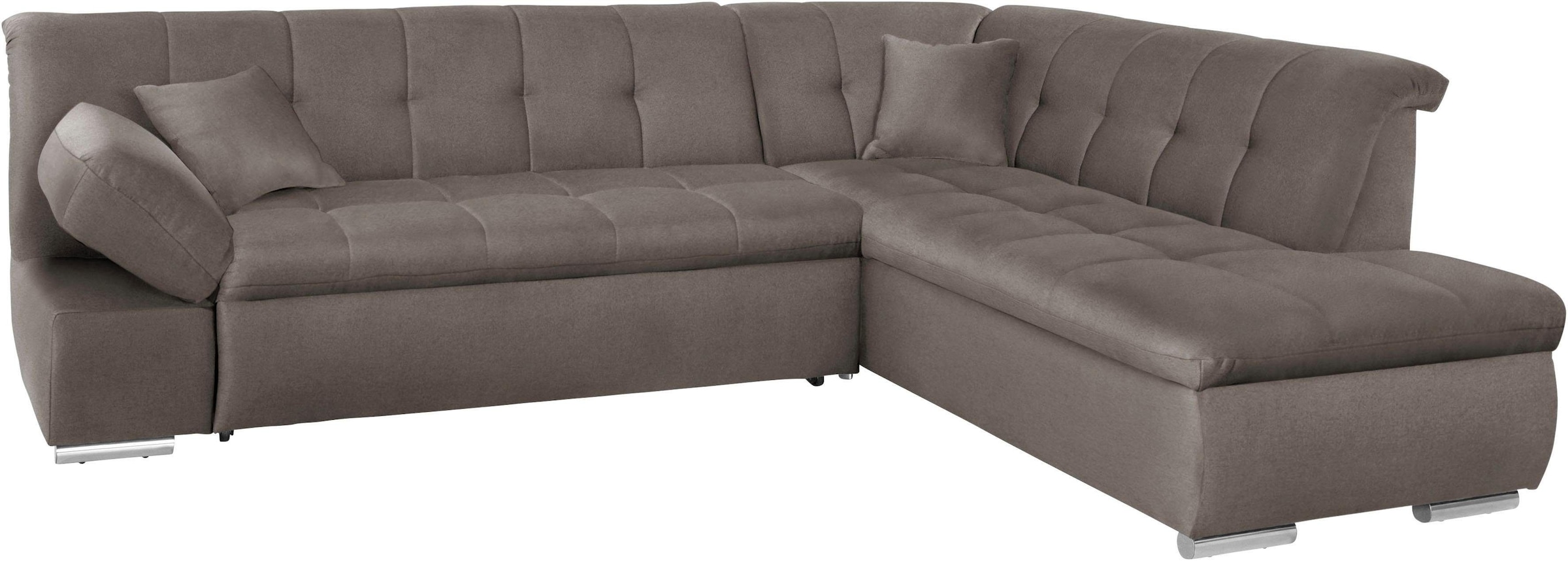 DOMO collection Ecksofa »Mona L-Form«, wahlweise mit Bett- und Armlehnfunktion