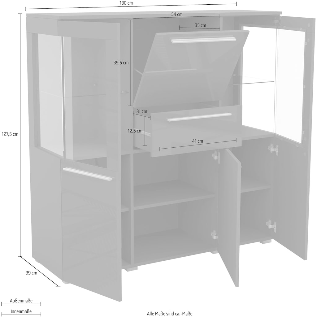 INOSIGN Highboard »India«