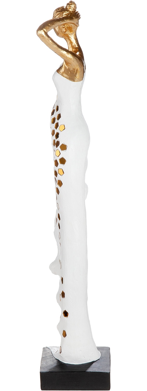 GILDE Skulptur »Skulptur Frau Miraelle weiß H. 53 cm« Anmutig modern Dekorhighlight Wohnraumdeko Skulpturenfigur