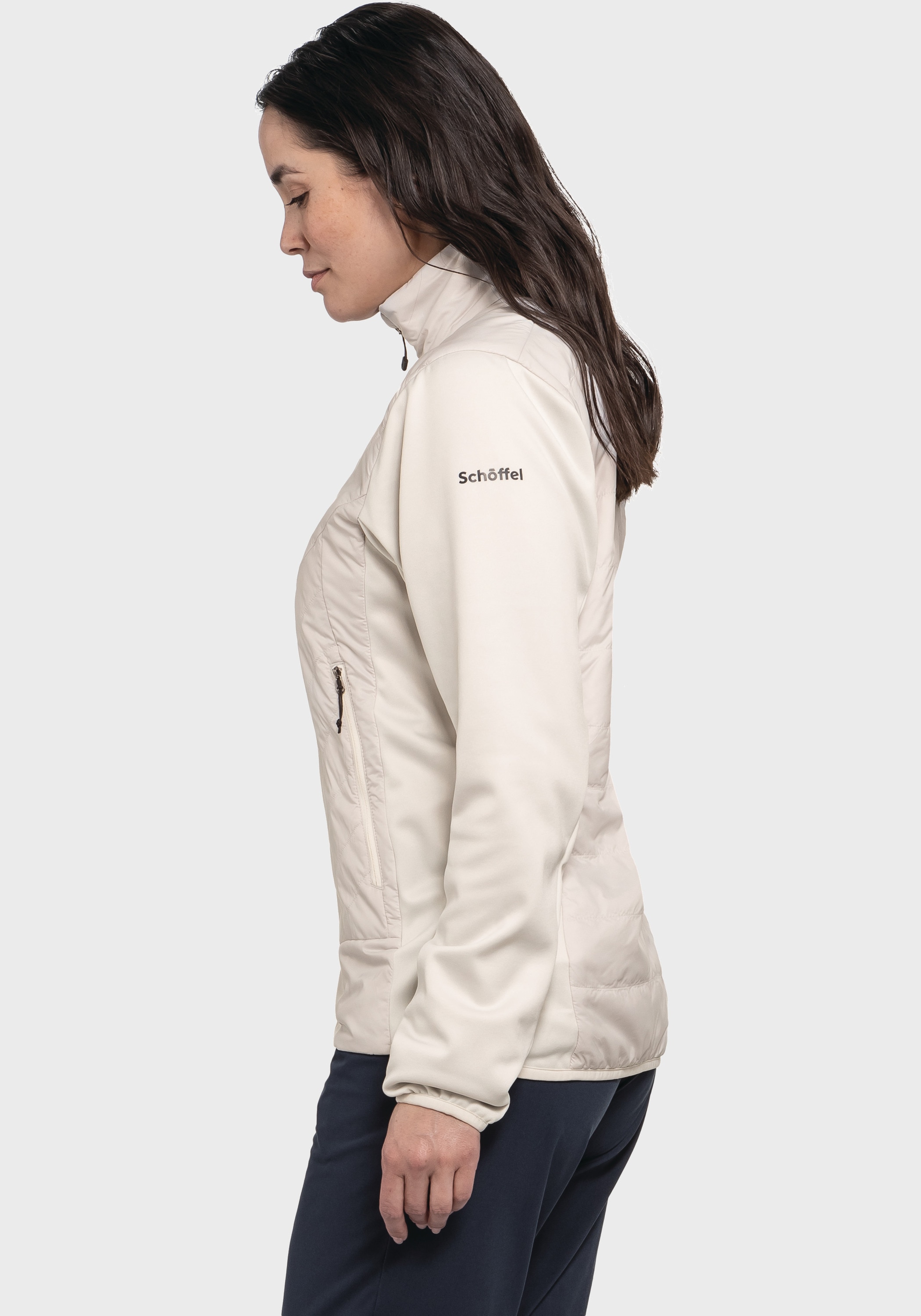 Schöffel Fleecejacke »Hiking Hybrid Jk Style Cascata WMS«, ohne Kapuze