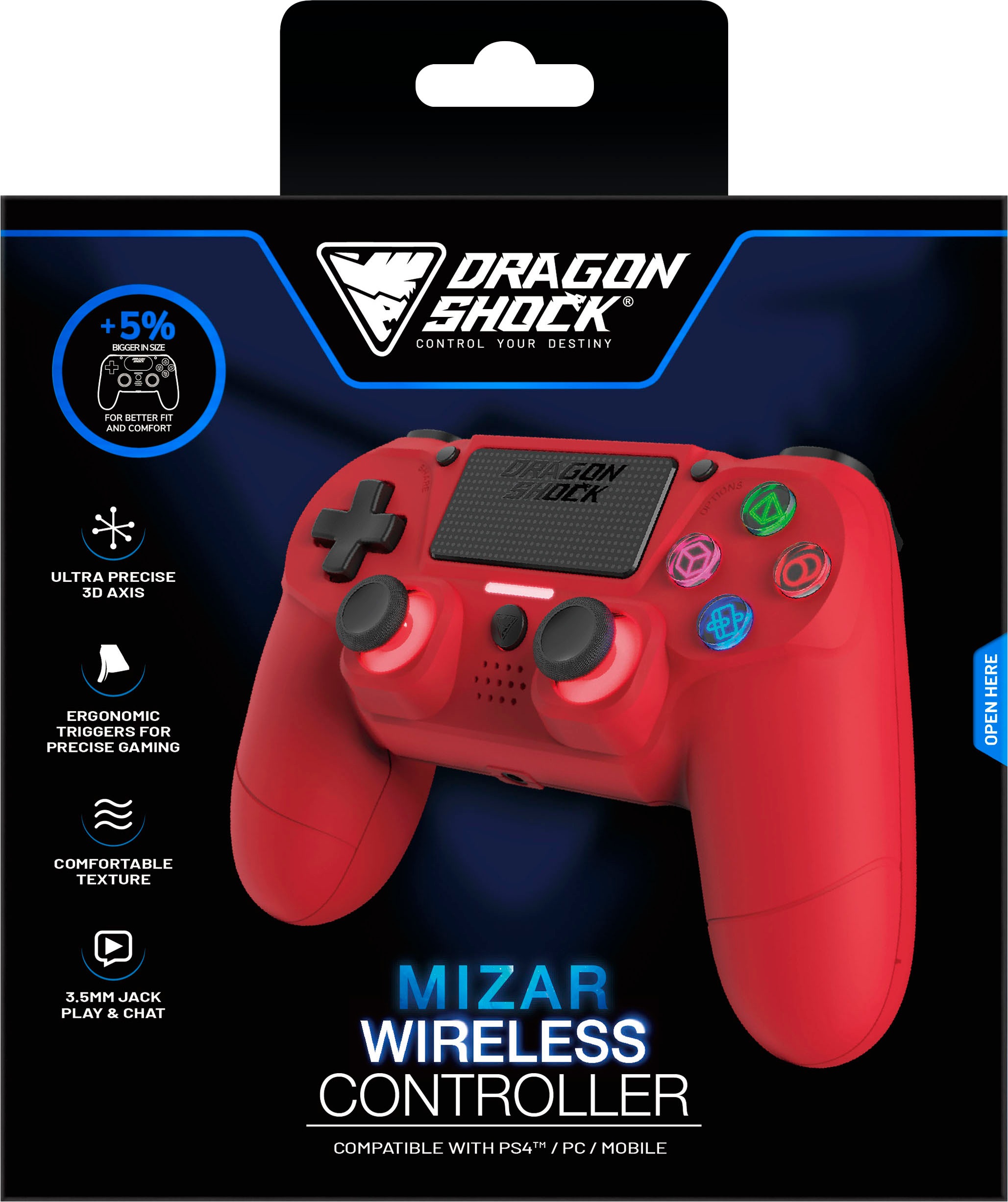 DRAGONSHOCK Controller »Mizar Wireless für PS4«