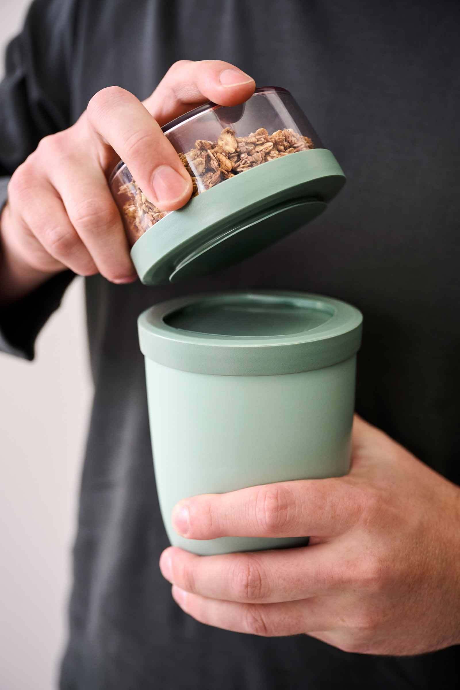 Mepal Lunchbox »Lunchpot XL Ellipse 750 ml + 300 ml« Spülmaschinengeeignet, Mikrowellenfest