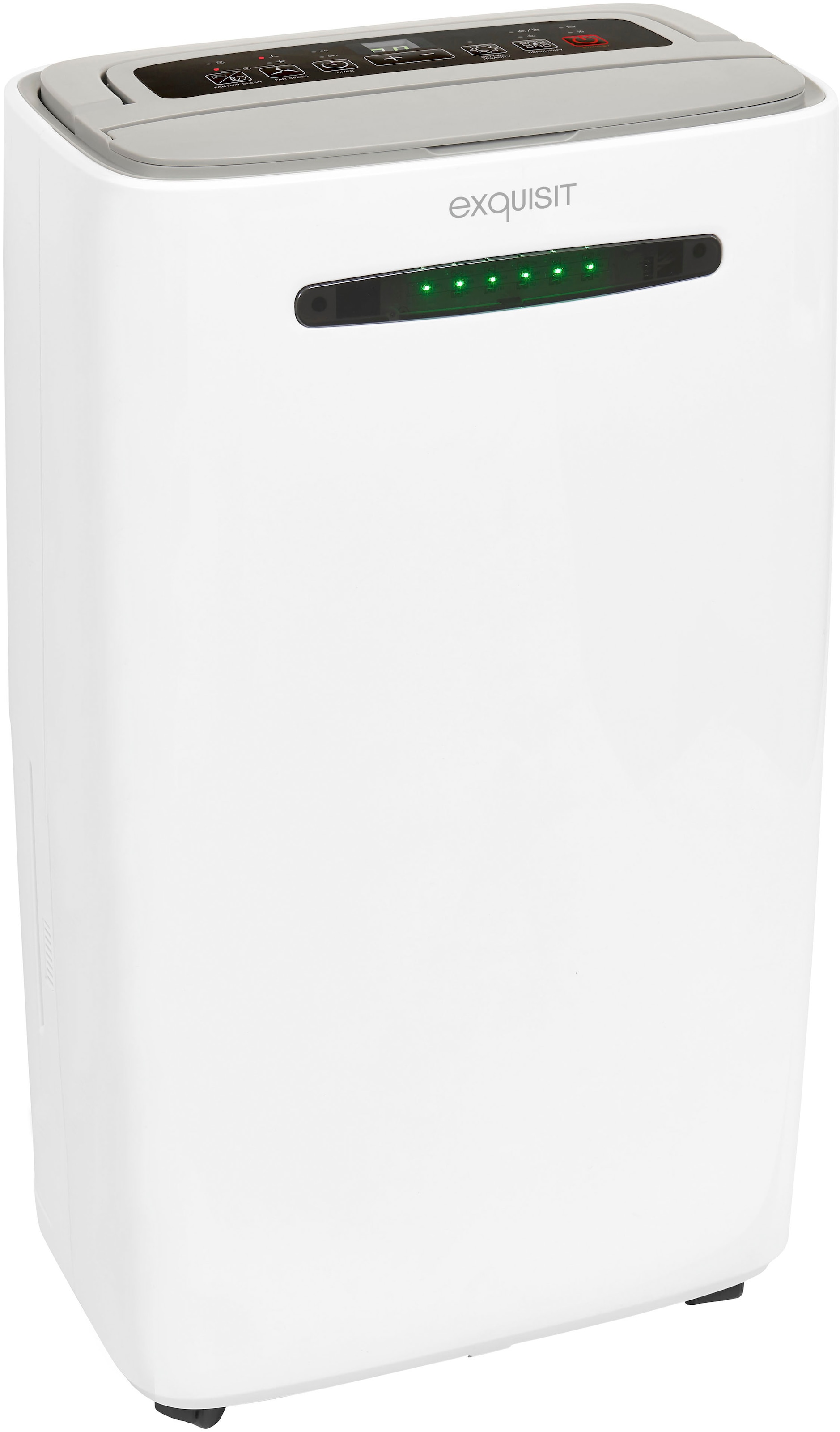 exquisit Luftentfeuchter "LE 2055 wes" Entfeuchtung 20 l/Tag Tank 5,5 l mobiles Gerät, Frost- & Überlaufschutz