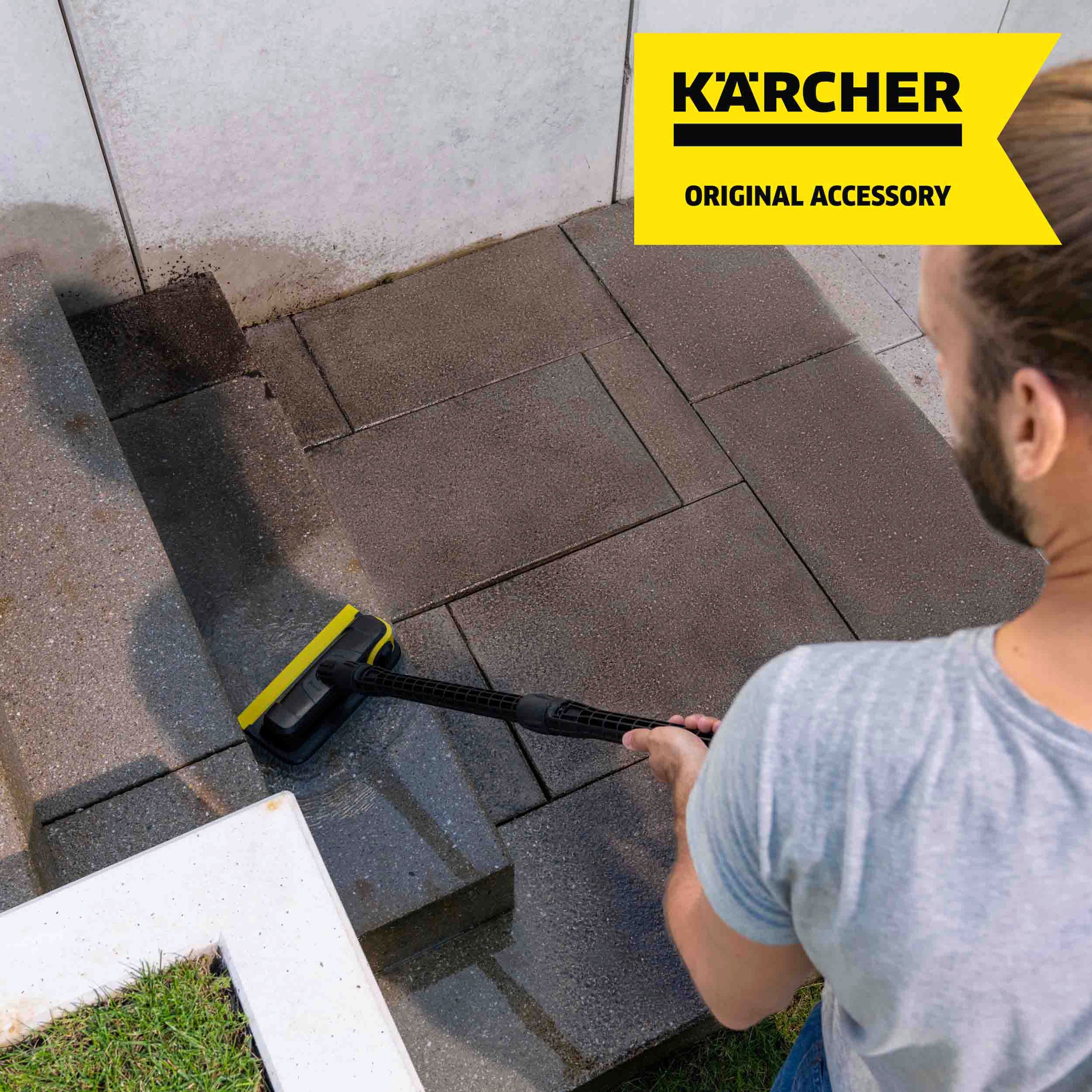 KÄRCHER Kehrgarnitur »PS 30 Plus Flächenreiniger Powerschrubber«, Set, 3 St., aus Kunststoff, mit 3 Hochdruckdüsen