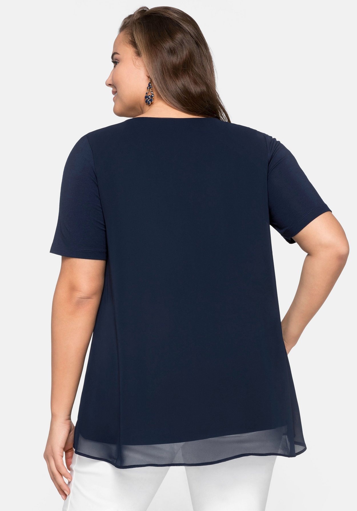Sheego Blusenshirt »Blusenshirt im Lagenlook«