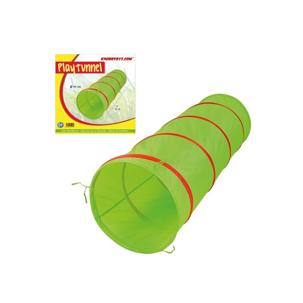 Knorrtoys® Spieltunnel »Zelttunnel, grün/rot«