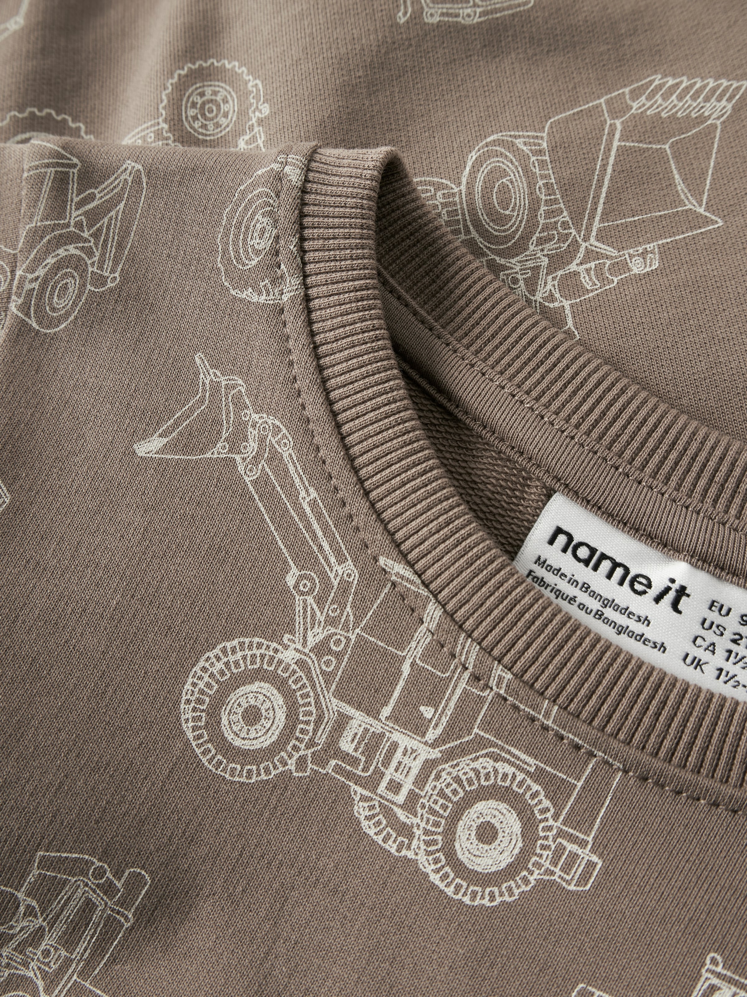 Name It Sweatshirt »NMMVARON für Jungen mit Alloverprint und Rippbündchen«, bedruckt, casual, regular fit, Baumwolle, Rundhals
