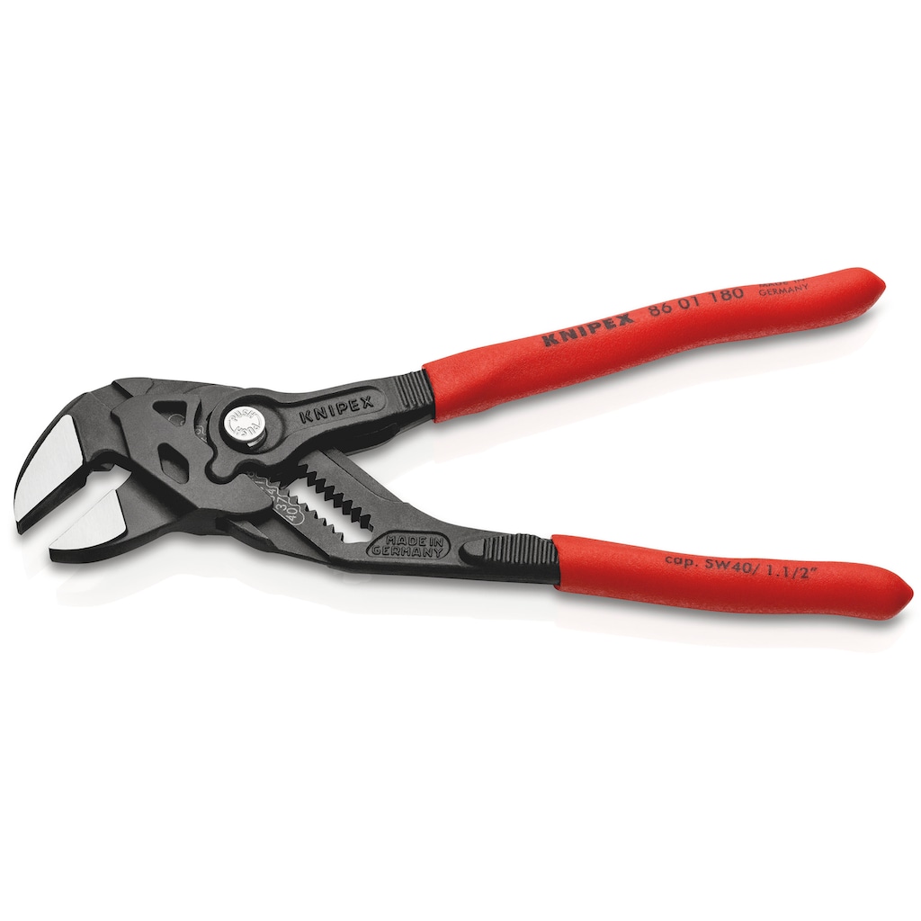 Knipex Zangenschlüssel »86 01 180 Zange und Schraubenschlüssel in einem Werkzeug«, (1 tlg.)