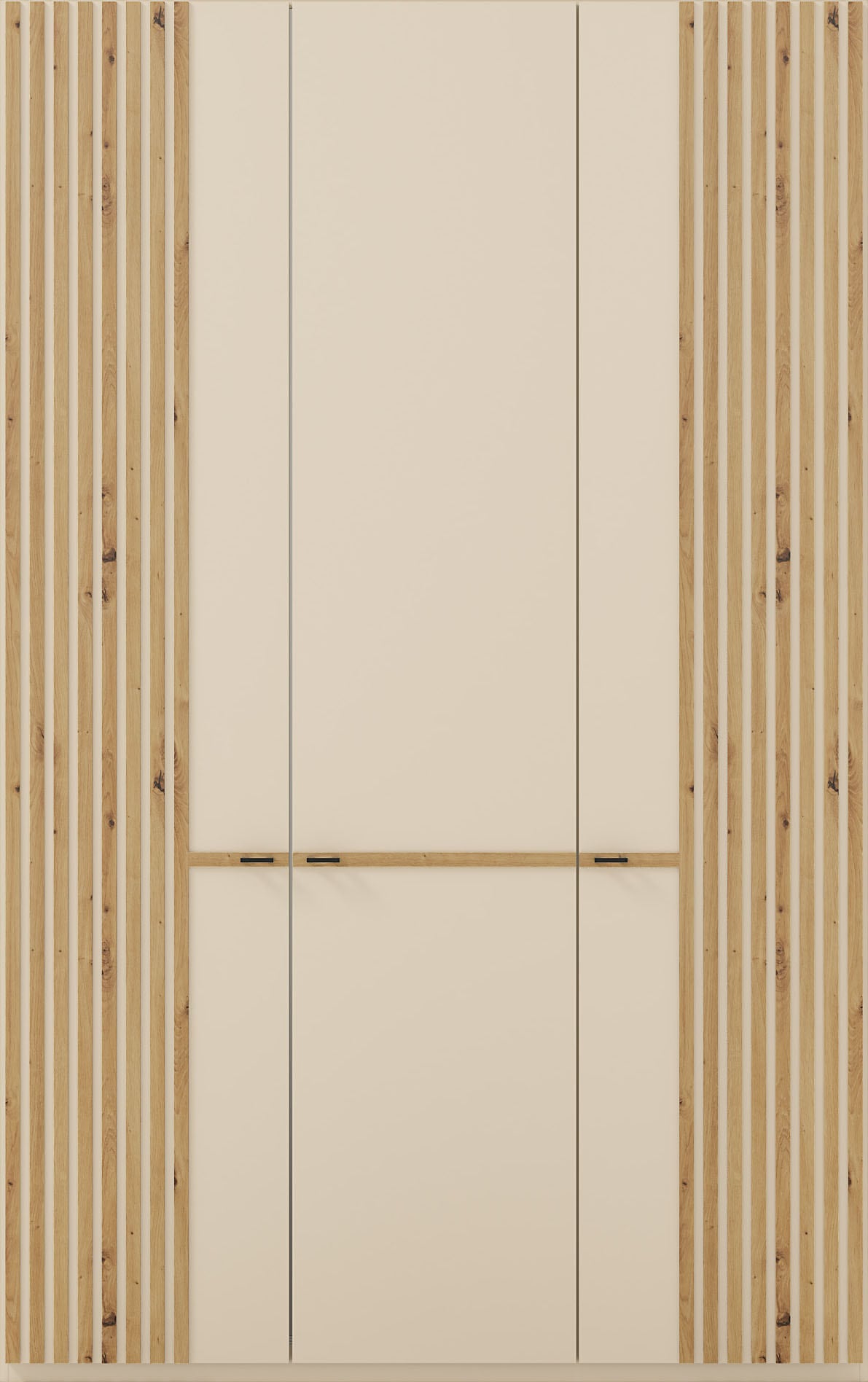 Musterring Kleiderschrank »Isabelle« Lamellen in Eiche, Griffe in schwarz, verschiedene Größen und Farben