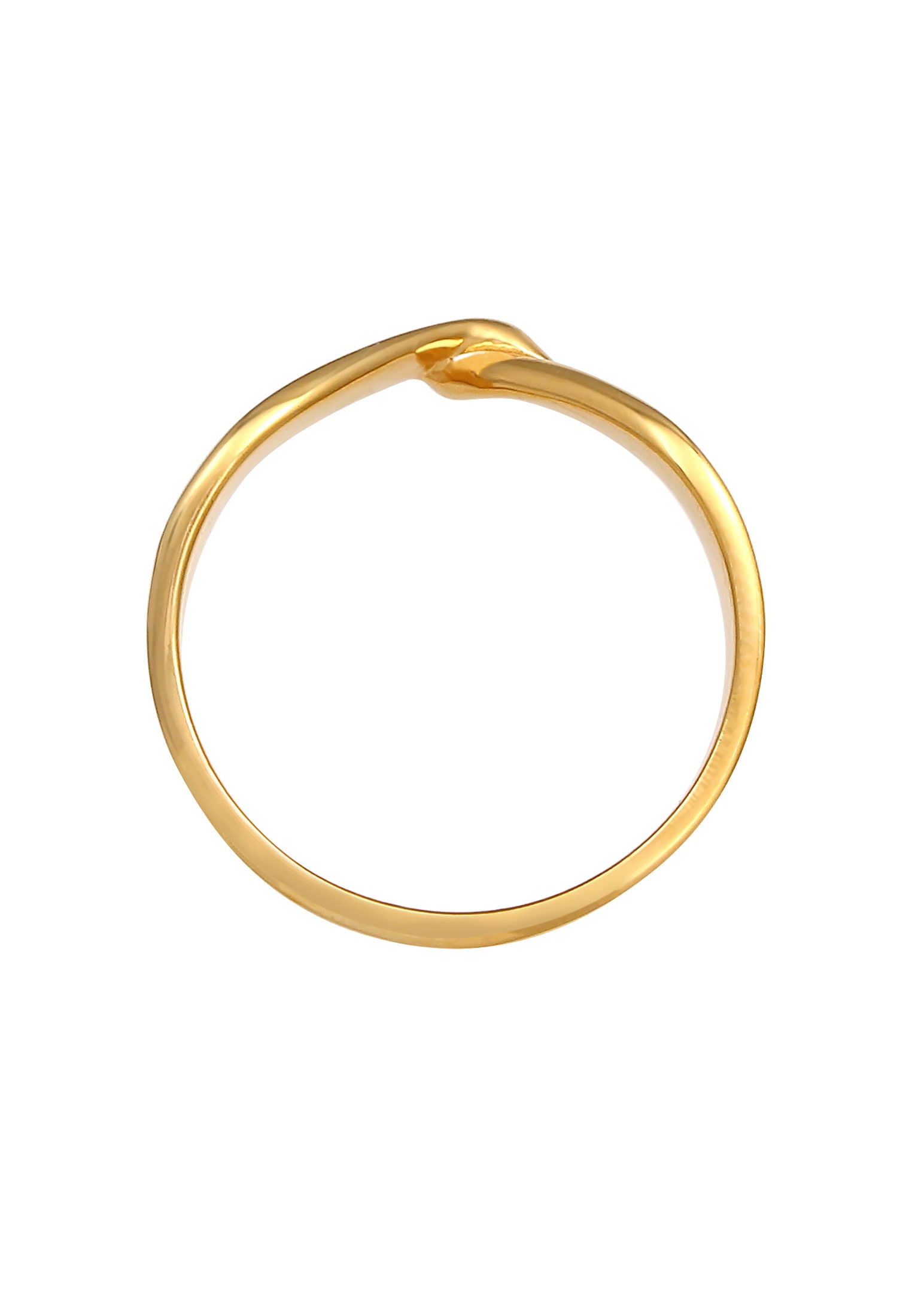 Elli Silberring »Ring Gedreht Bandring Trend Basic 925er Silber«