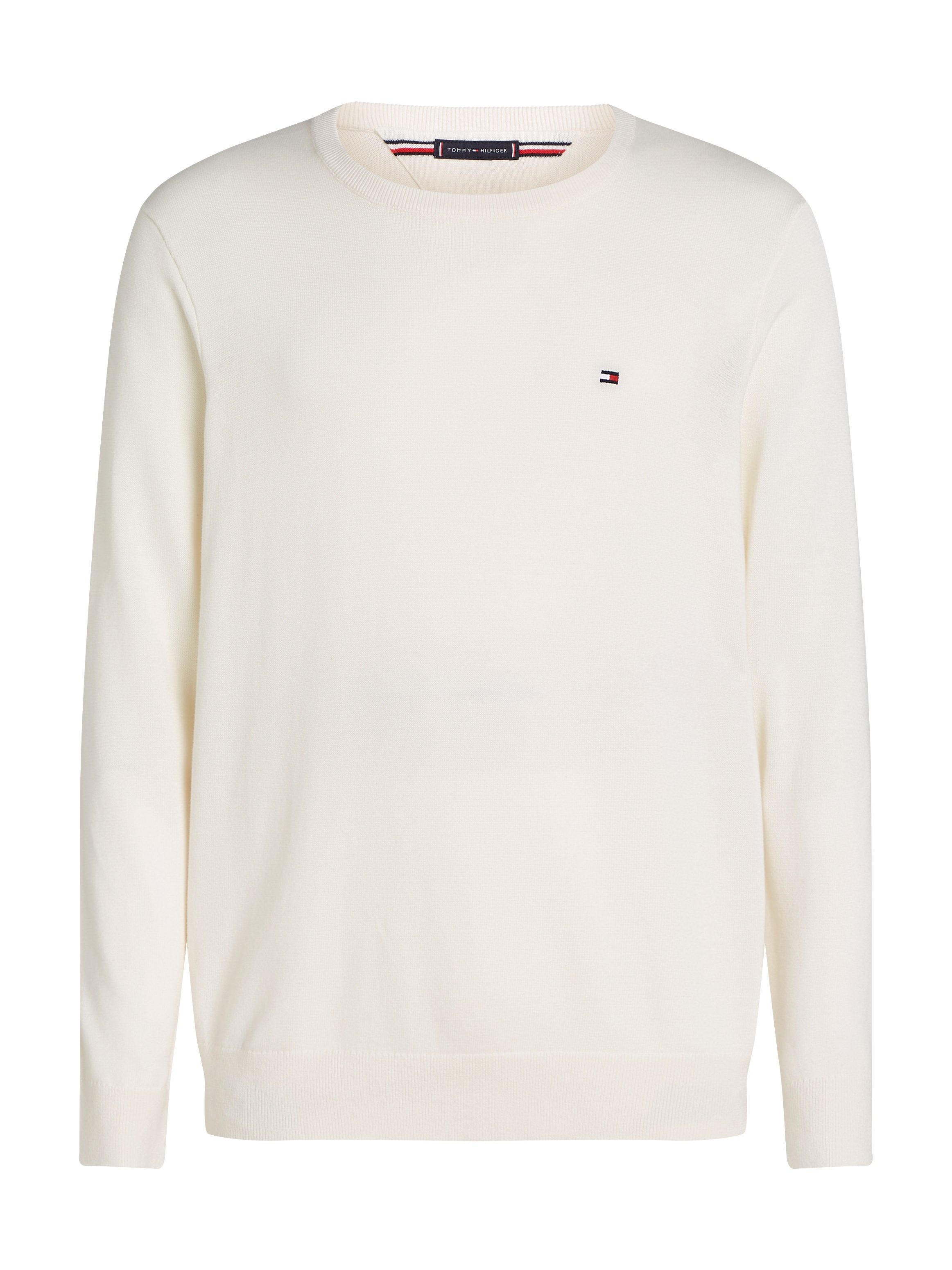 Tommy Hilfiger »ESSENTIAL COTTON CREW NECK« 100% Baumwolle Crewneck Regular Fit Premium Mode