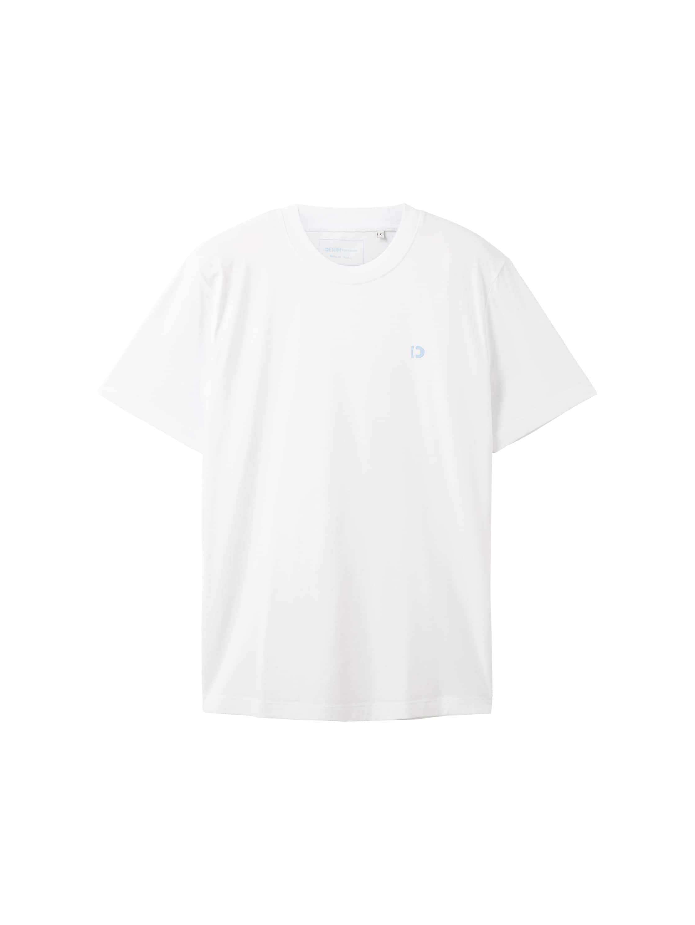 TOM TAILOR Denim T-Shirt »Crewneck«, mit kleinem Logo-Print
