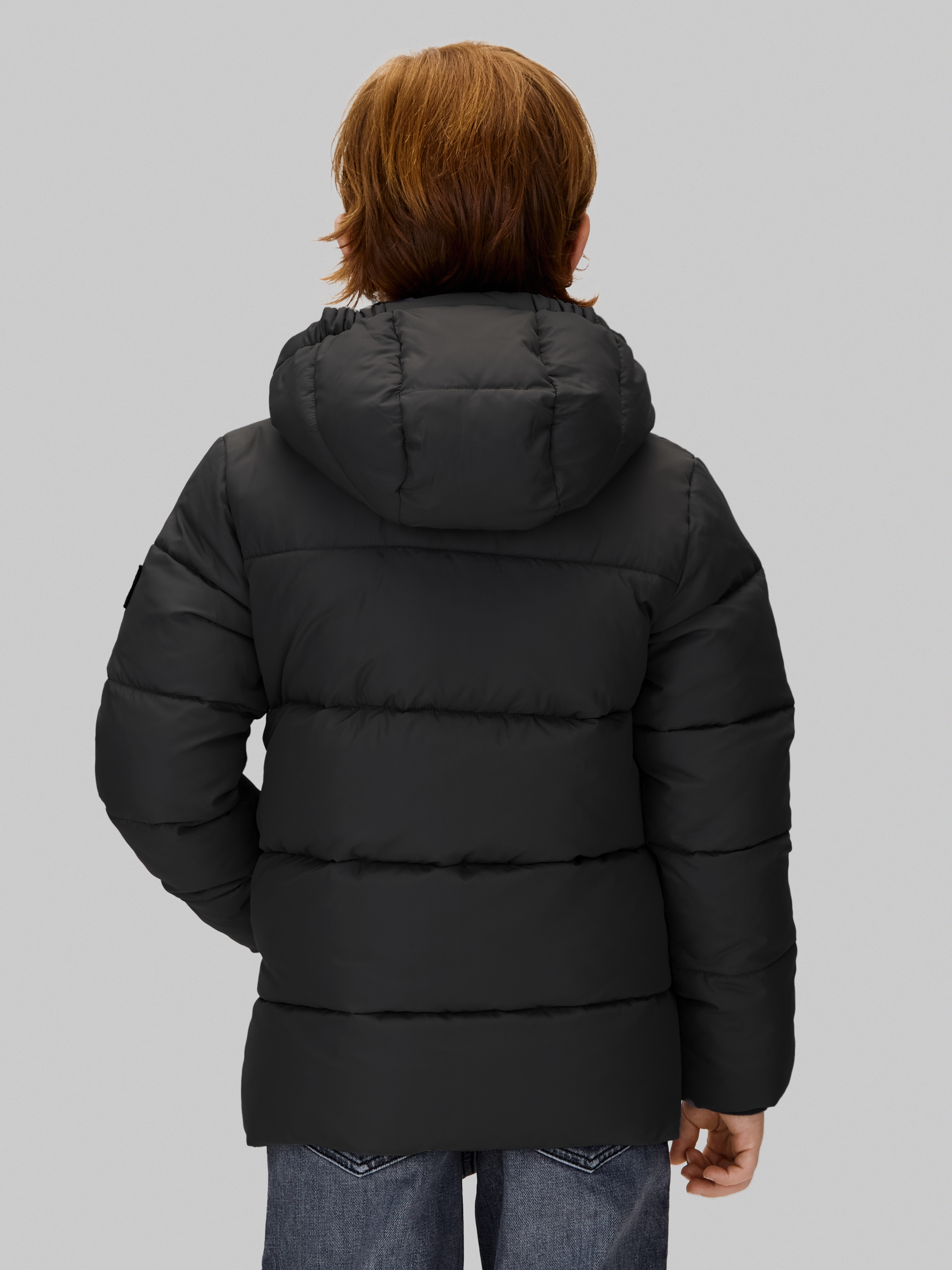 Calvin Klein Jeans Winterjacke »ESSENTIAL PUFFER JACKET«, mit Kapuze, für Kinder bis 16 Jahre und Calvin Klein Markenlabel