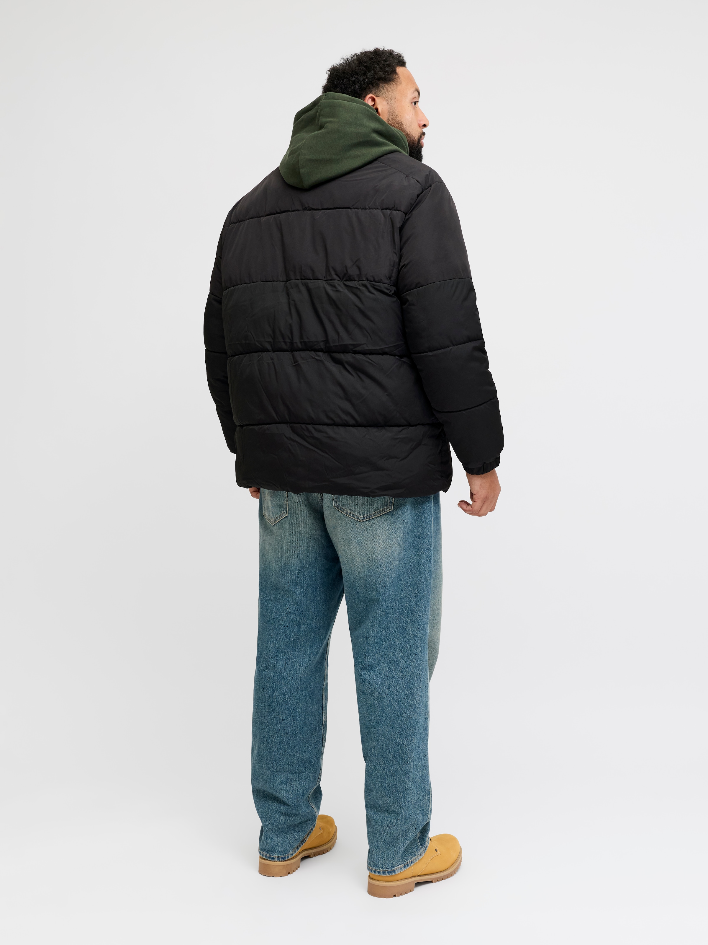 Jack & Jones PlusSize Steppjacke »JJMAZE PUFFER COLLAR PLS« ohne Kapuze