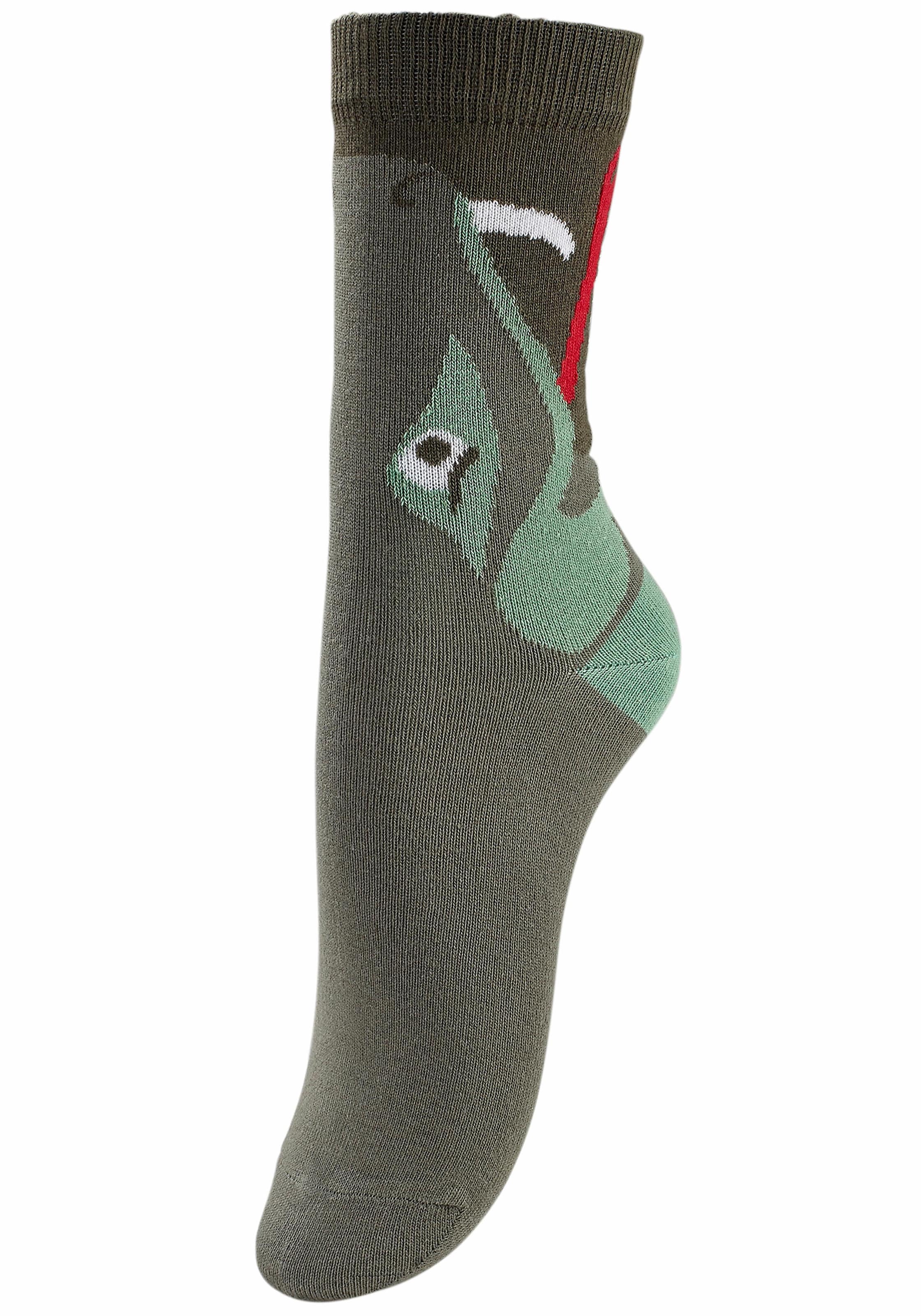 Socken, (5 Paar), mit Tiermotiven bei ♕