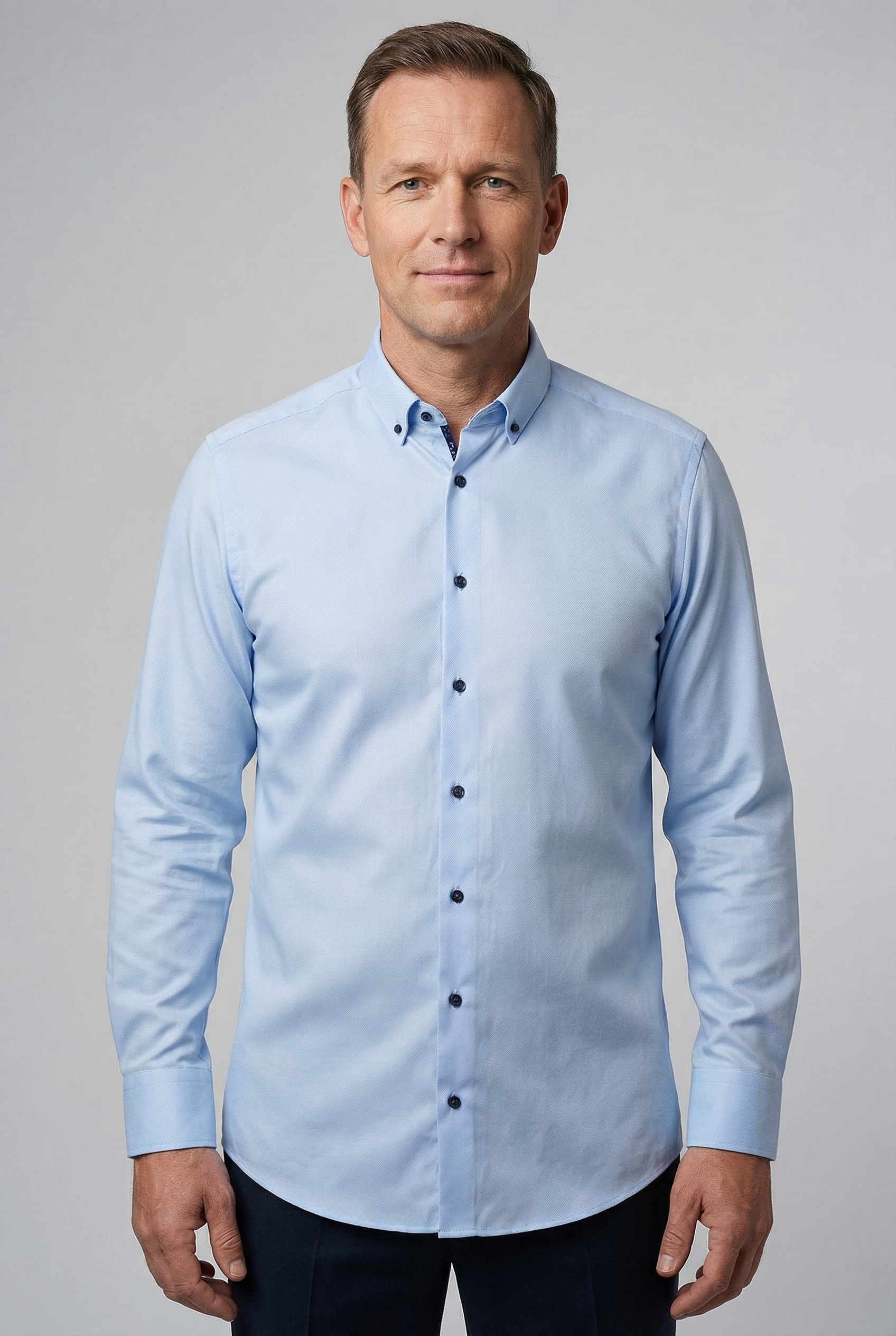 OLYMP Langarmhemd »Luxor« modern fit, Button-down-Kragen, Businesshemd