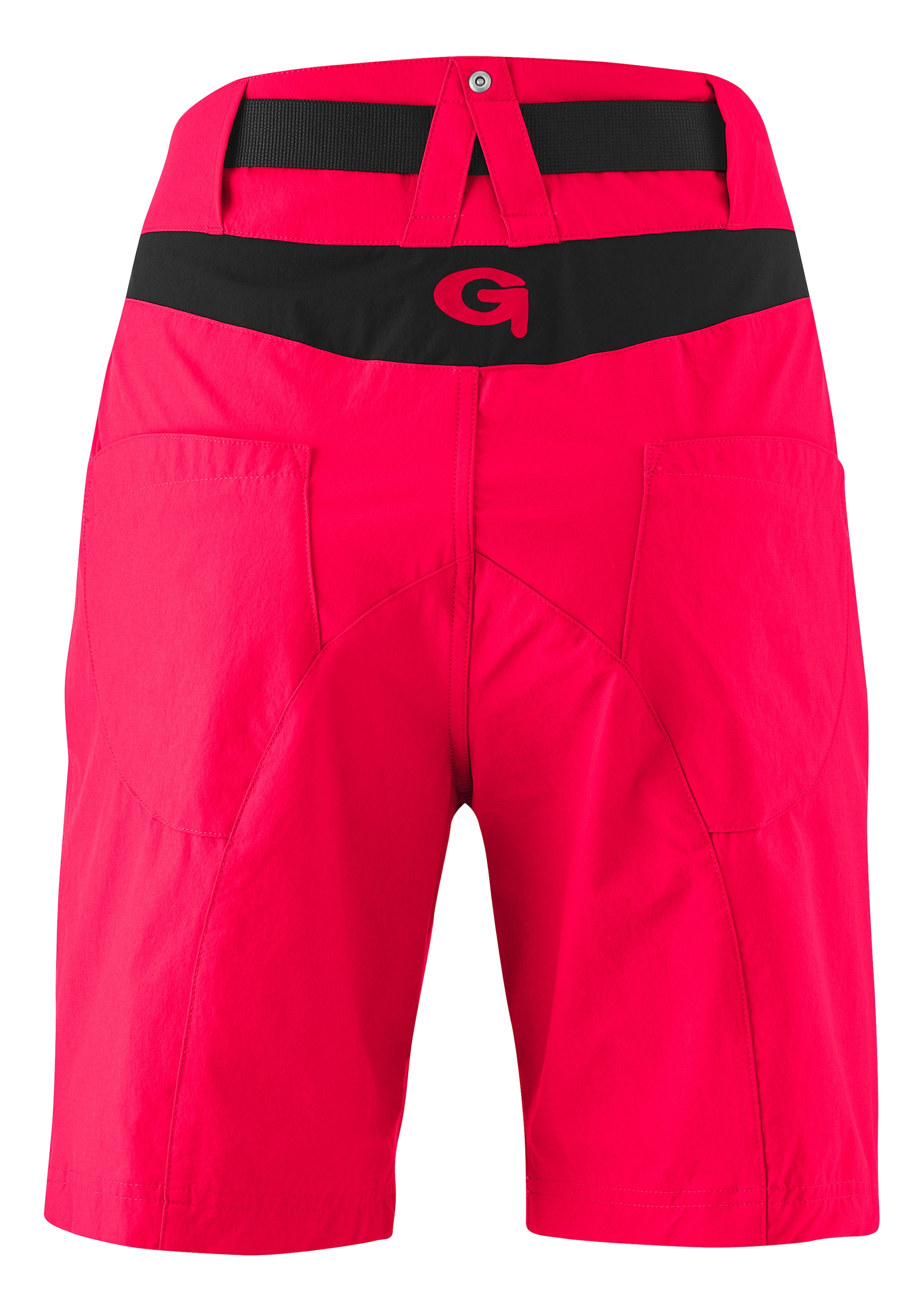 Gonso Fahrradhose »Mira Basic«, kurze Damen Radhose mit Sitzpolster, wasserabweisend, inkl. Gürtel