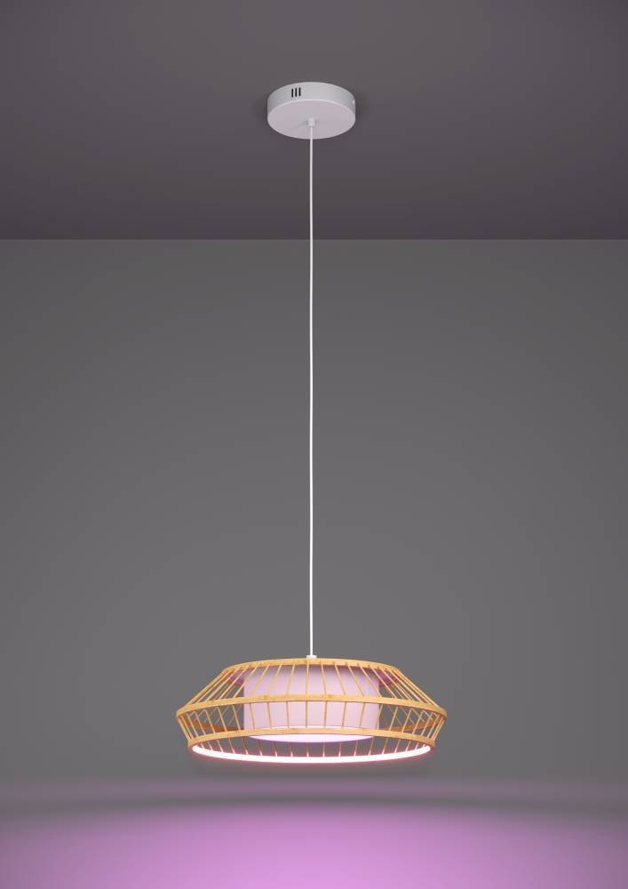 EGLO Hängeleuchte »YUKU-Z«, 1 flammig, Leuchtmittel LED-Modul | LED fest integriert, Hängelampe, ZigBee, App und Sprachsteuerung Alexa, RGB, dimmbar