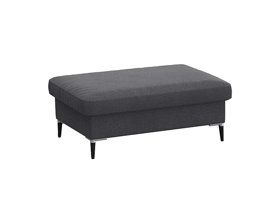 FLEXLUX Pouf »Fiore« Kaltschaum, Füße Alu+schwarz