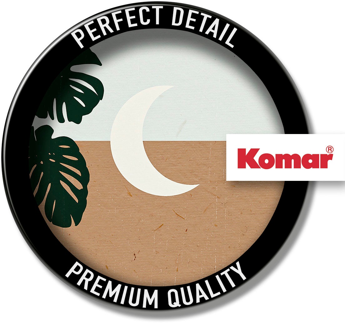 Komar Wandbild »Silence Crescent Moon«, (1 St.), Deutsches Premium-Poster Fotopapier mit seidenmatter Oberfläche und hoher Lichtbeständigkeit. Für fotorealistische Drucke mit gestochen scharfen Details und hervorragender Farbbrillanz.