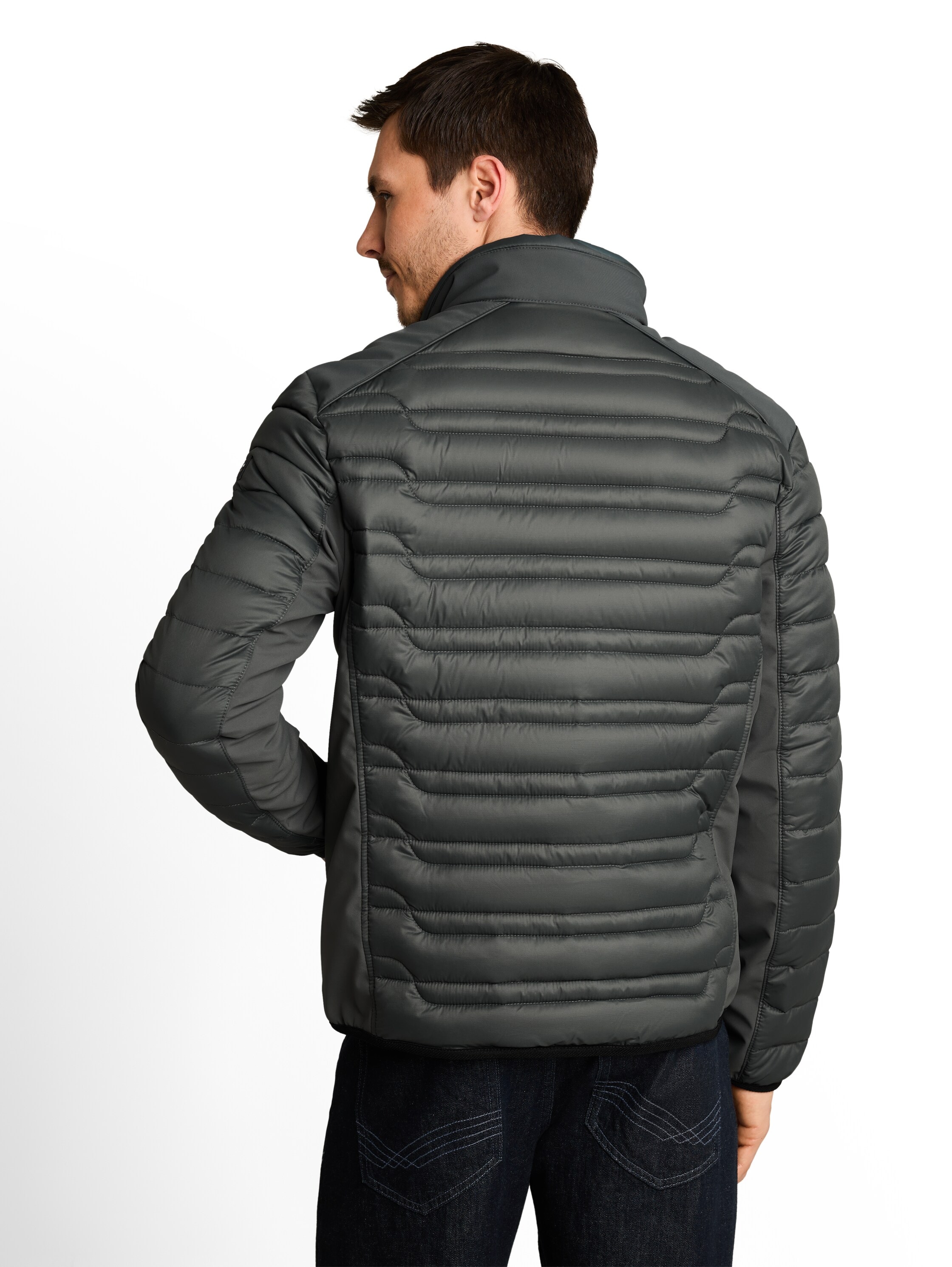 TOM TAILOR Steppjacke ohne Kapuze mit Stehkragen und Reißverschluss