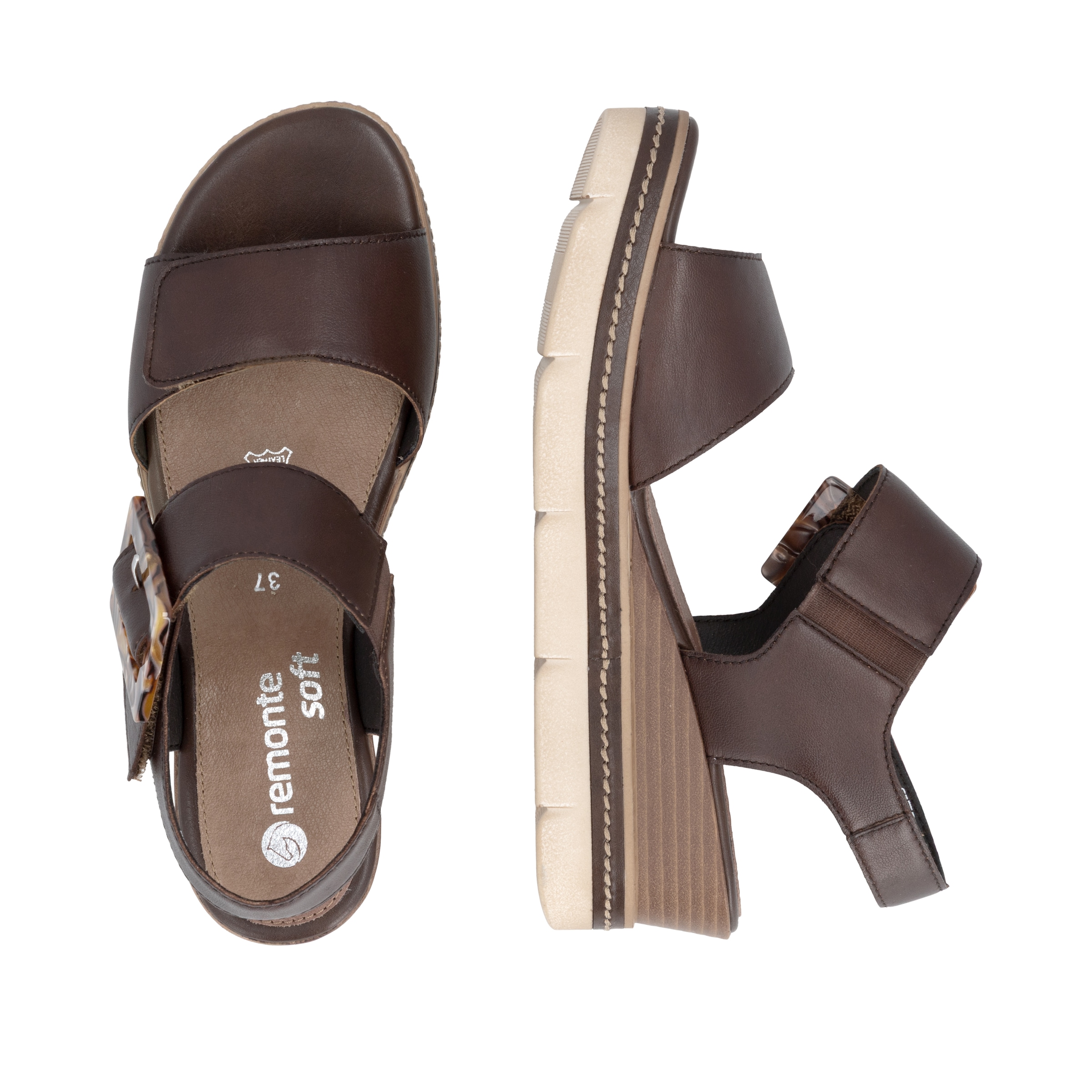 Remonte Keilsandalette »Elisabeth Hurley-Collection«  Keilabsatz, Riemensandale, Sommerschuh, auffällige Zierschnalle