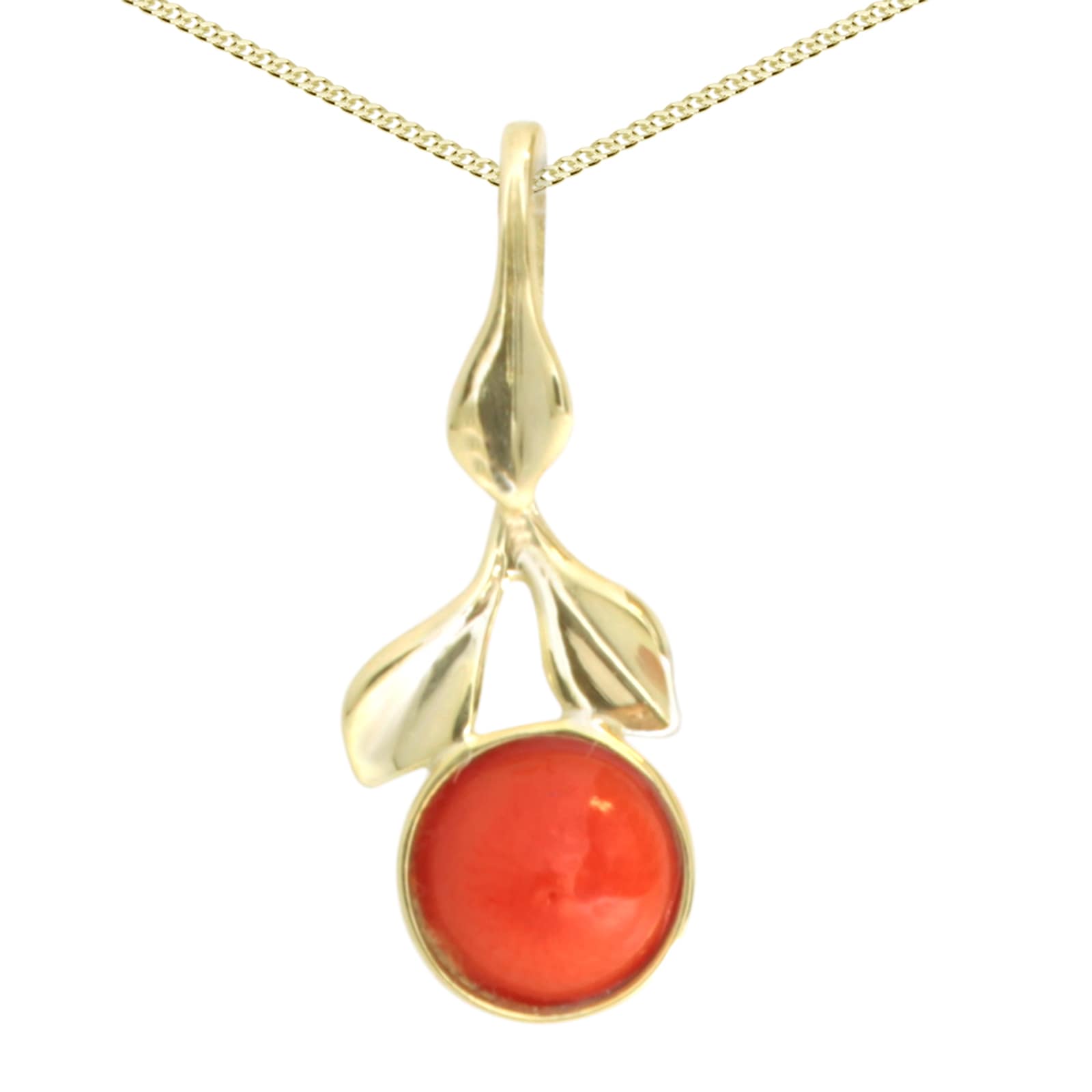OSTSEE-SCHMUCK Kette mit Anhänger "Ostsee-Schmuck Kette mit Anhänger Blüte Kette mit Anhänger Blüte"