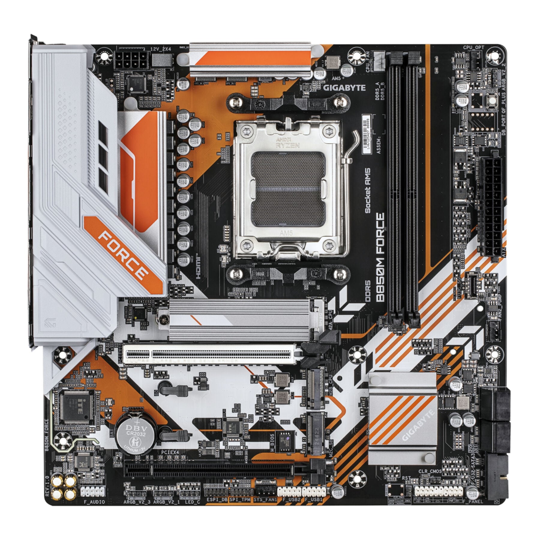 Gigabyte Mainboard »B850M FORCE Mainboard – Unterstützt AMD Ryzen 9000 Serie Prozessoren,«