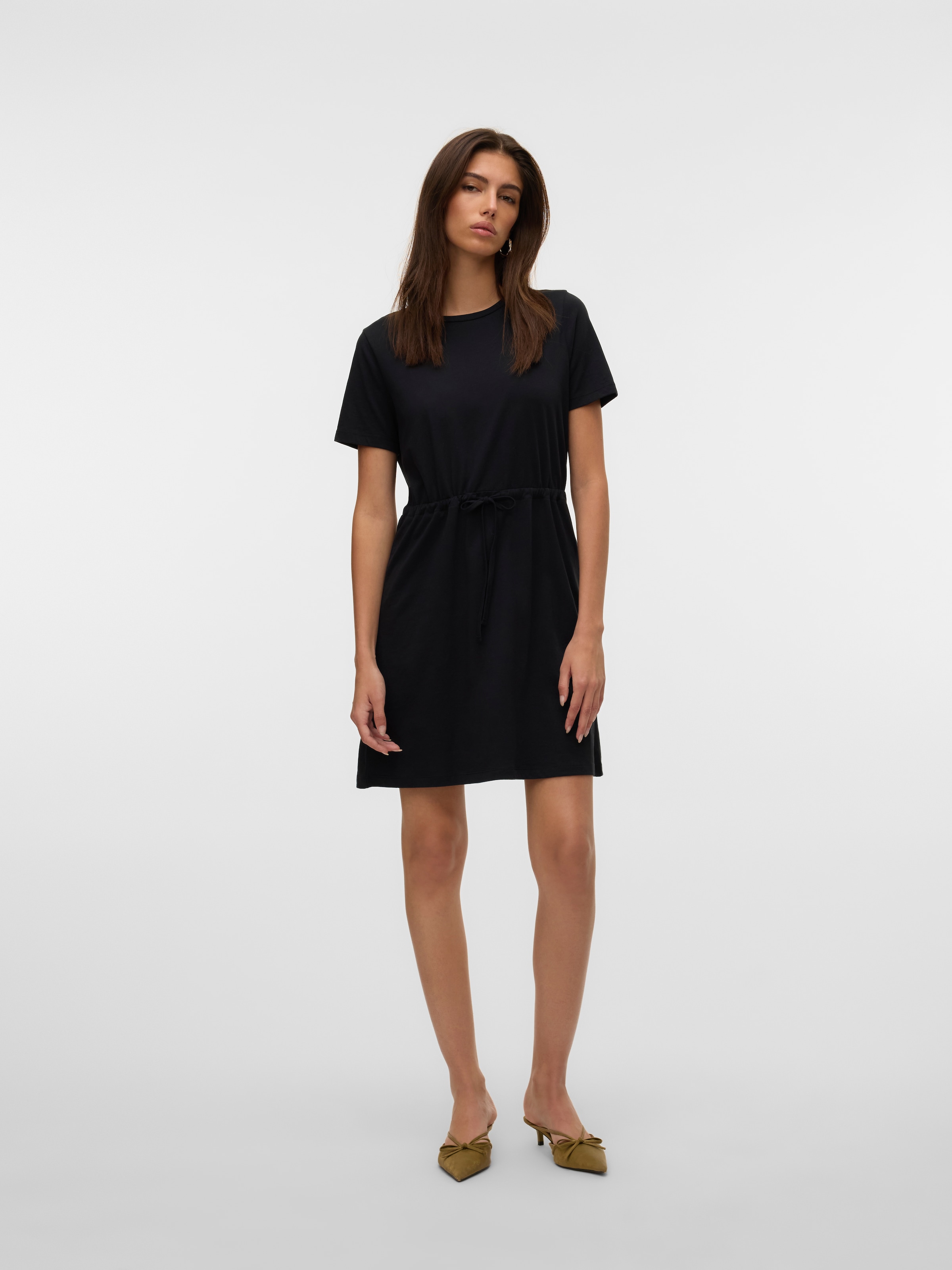 Vero Moda Shirtkleid »VMLUNA SS SHORT STRING DRESS JRS NOOS«