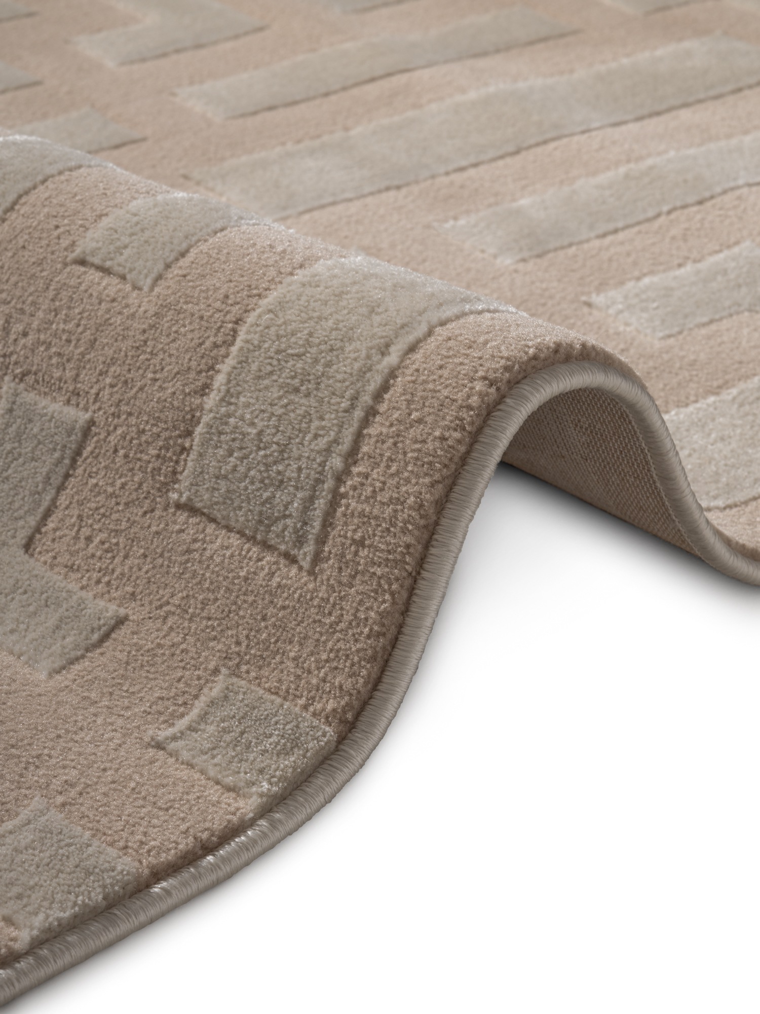 ELLE DECORATION Designteppich »Onyx«, rechteckig, 9 mm Höhe, Wohnzimmer, Schlafzimmer, Läufer, Hoch-Tief Effekt, Flur, Glanz